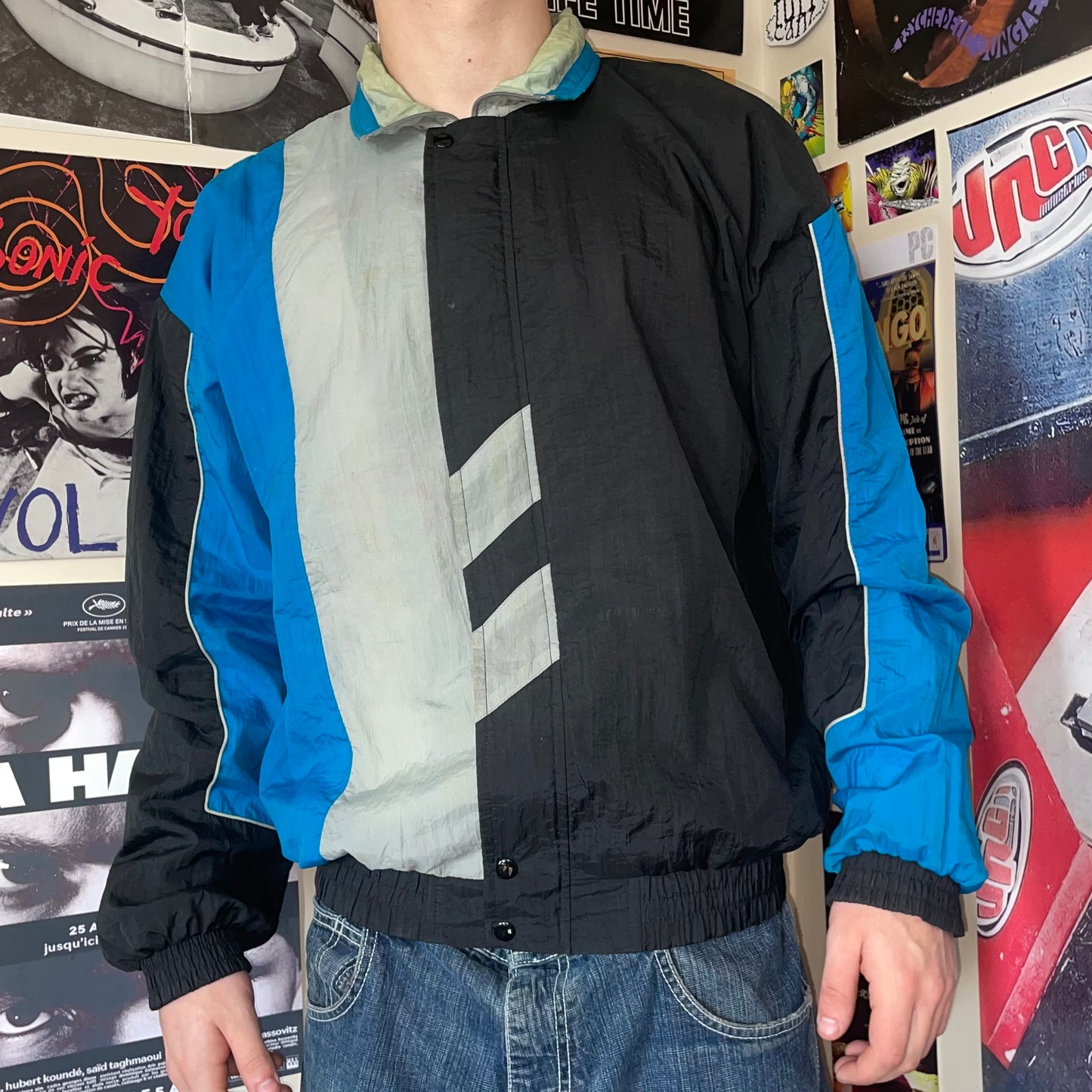ClubRun 90s Patterned Windbreaker