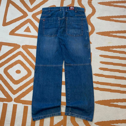 Quiksilver Surf 00s Baggy Blue Jeans 32x32