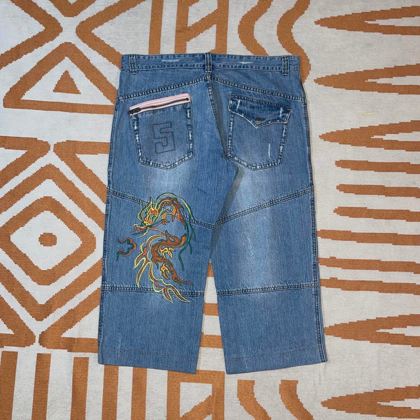 Bono Bono 00s Embroidered Jorts 36x21