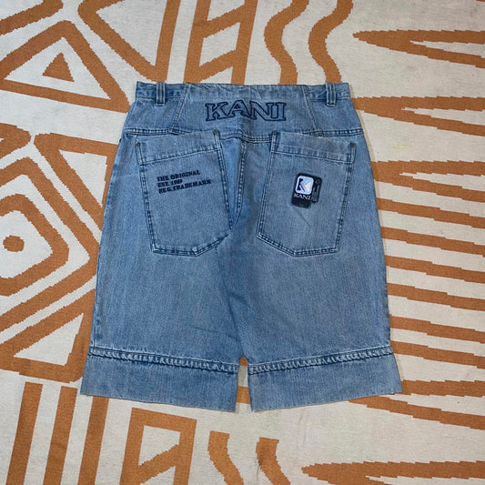Karl Kani 00s Embroidered Baggy Jorts 38x15