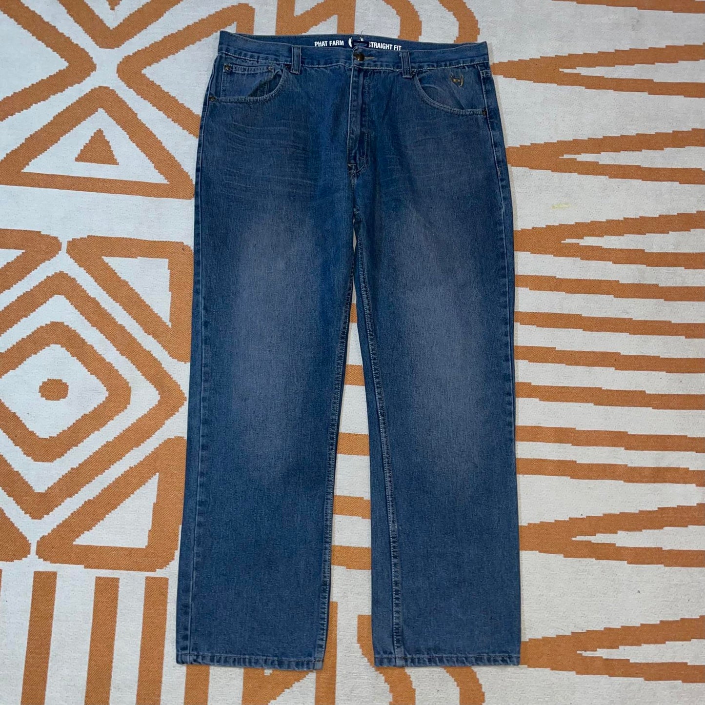 Phat Farm 00s Embroidered Jeans 38x30