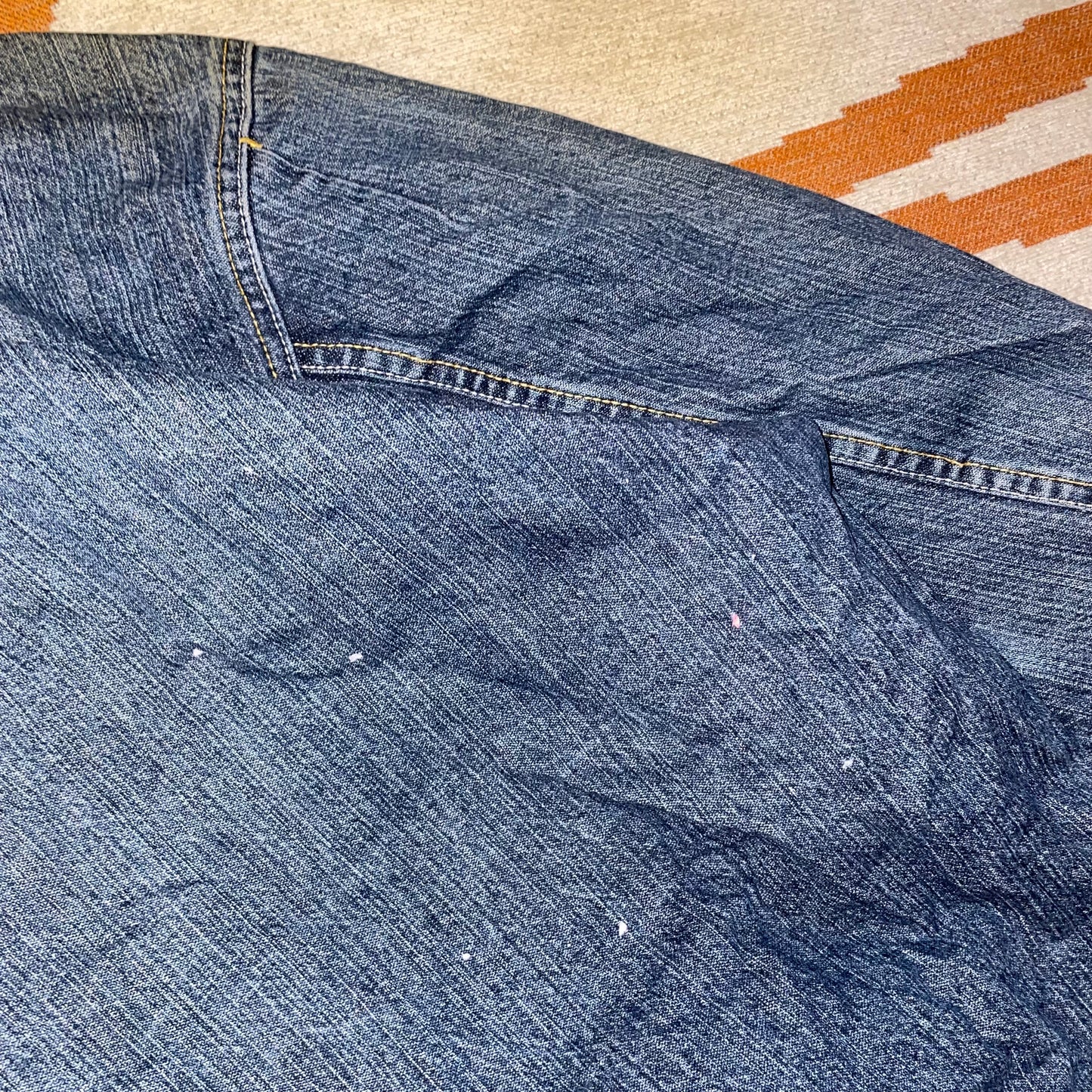 Rocawear 00s Denim Embroidered Jacket XL