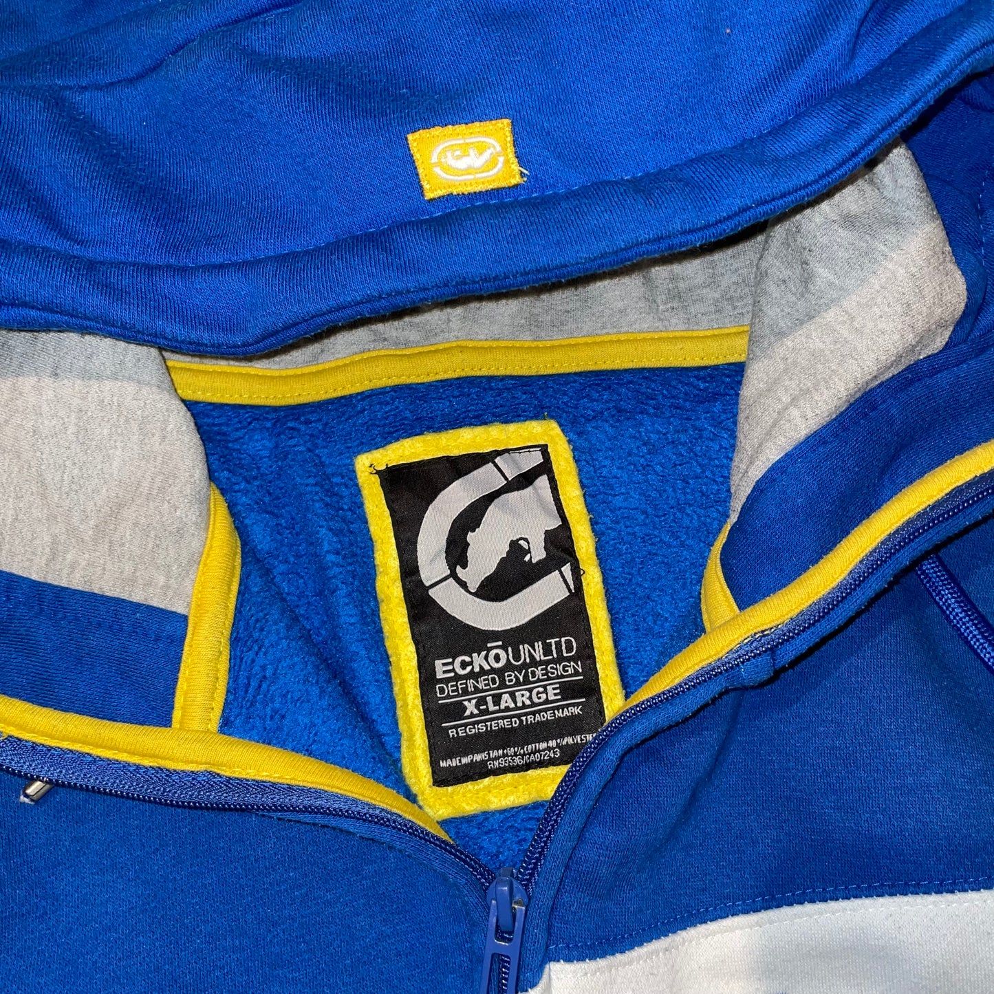 Ecko Unltd. 00s Panelled Zip Hoodie XL