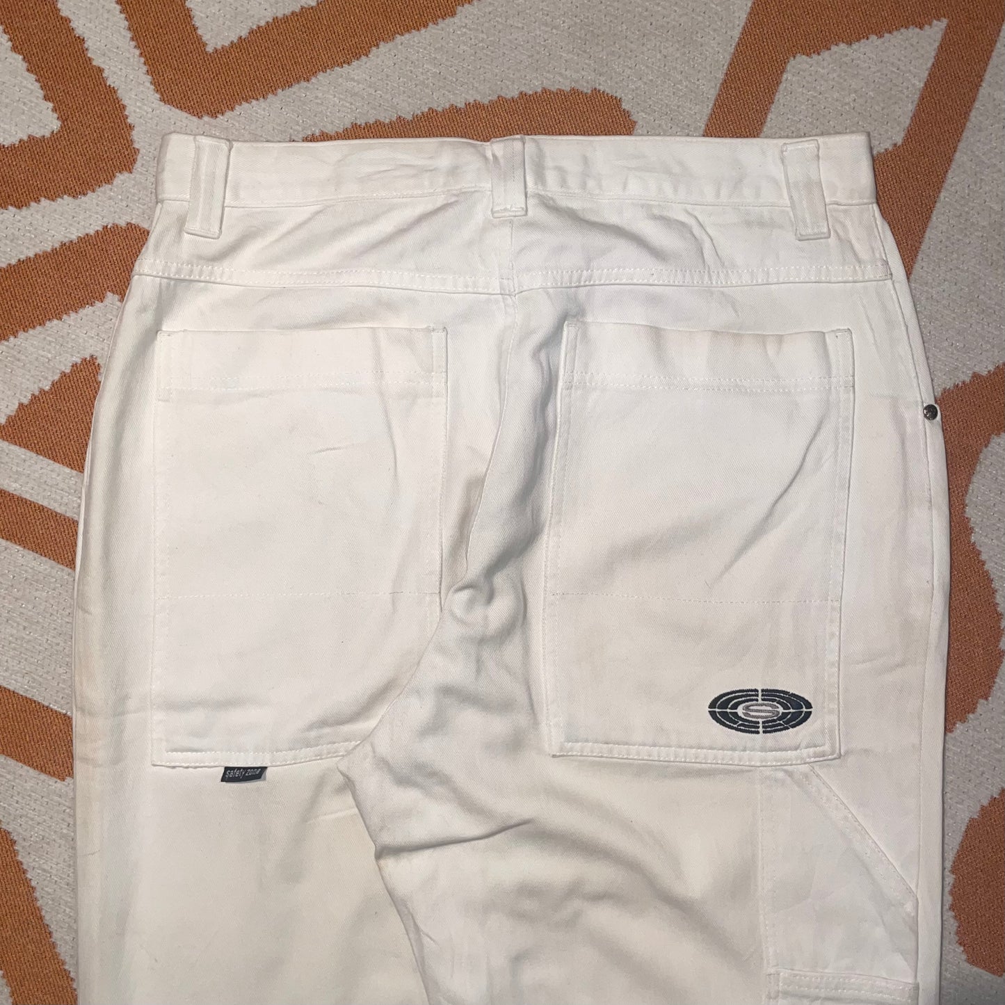 Safety Zone 90s White Jeans 30x32