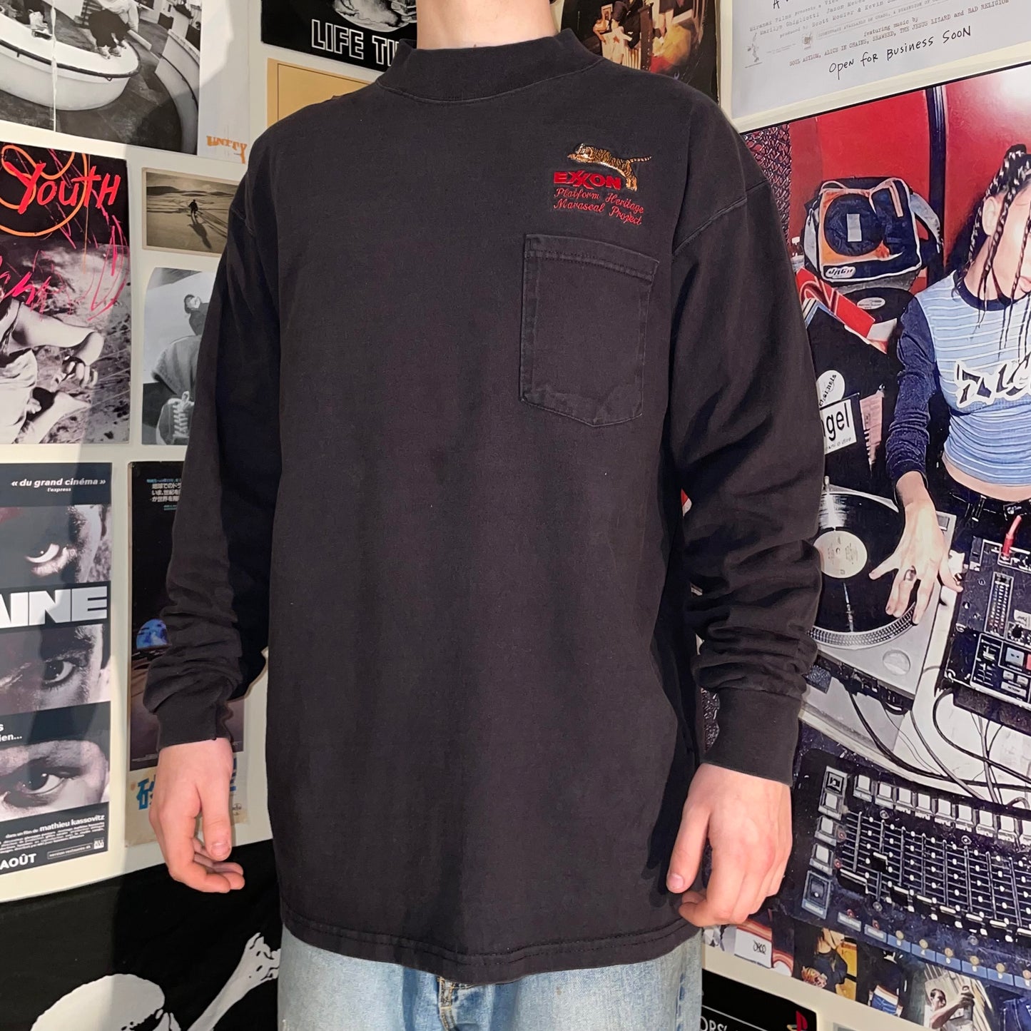 Exxon 90s Workwear Tiger Longsleeve T-Shirt