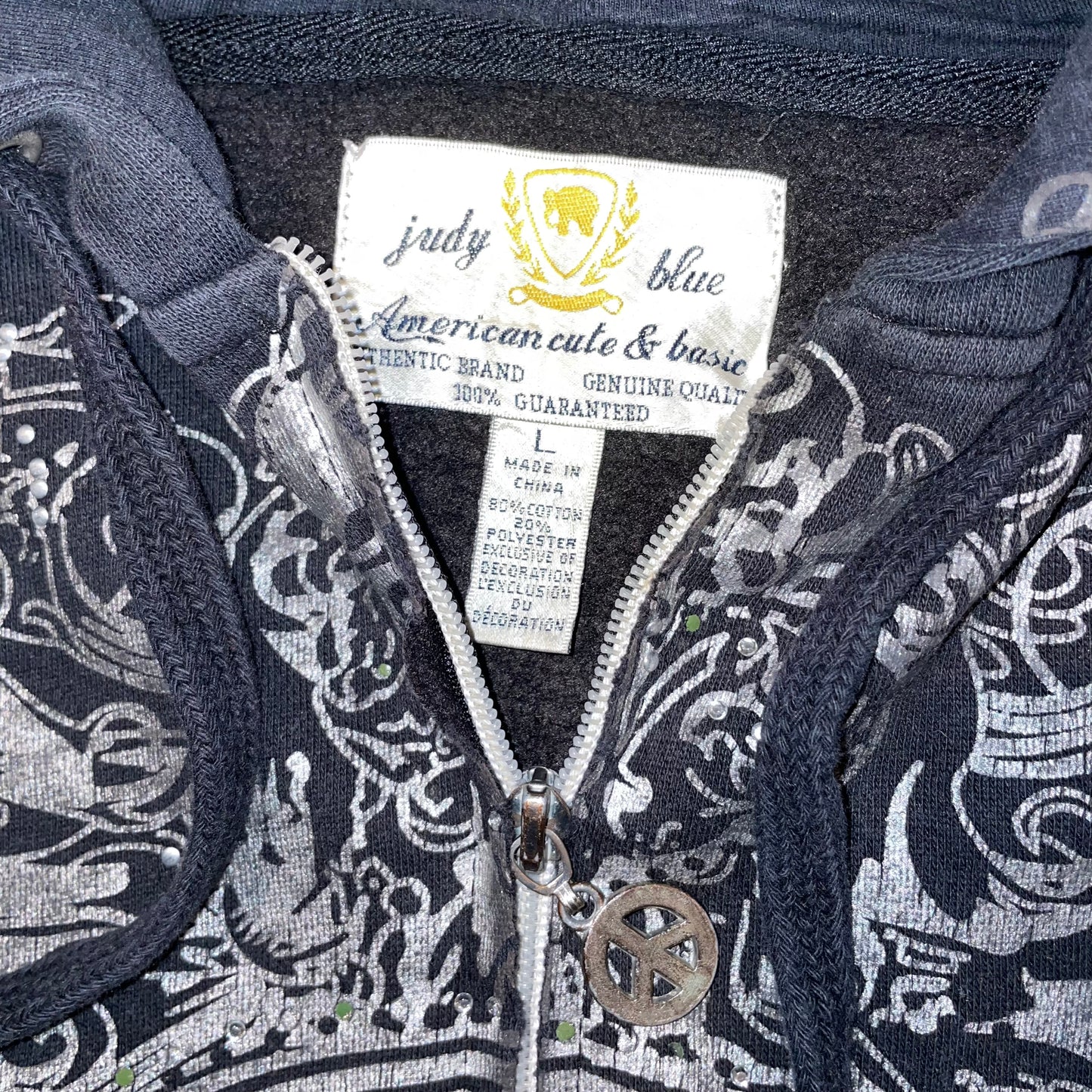 Judy Blue 00s Printed Hoodie XS