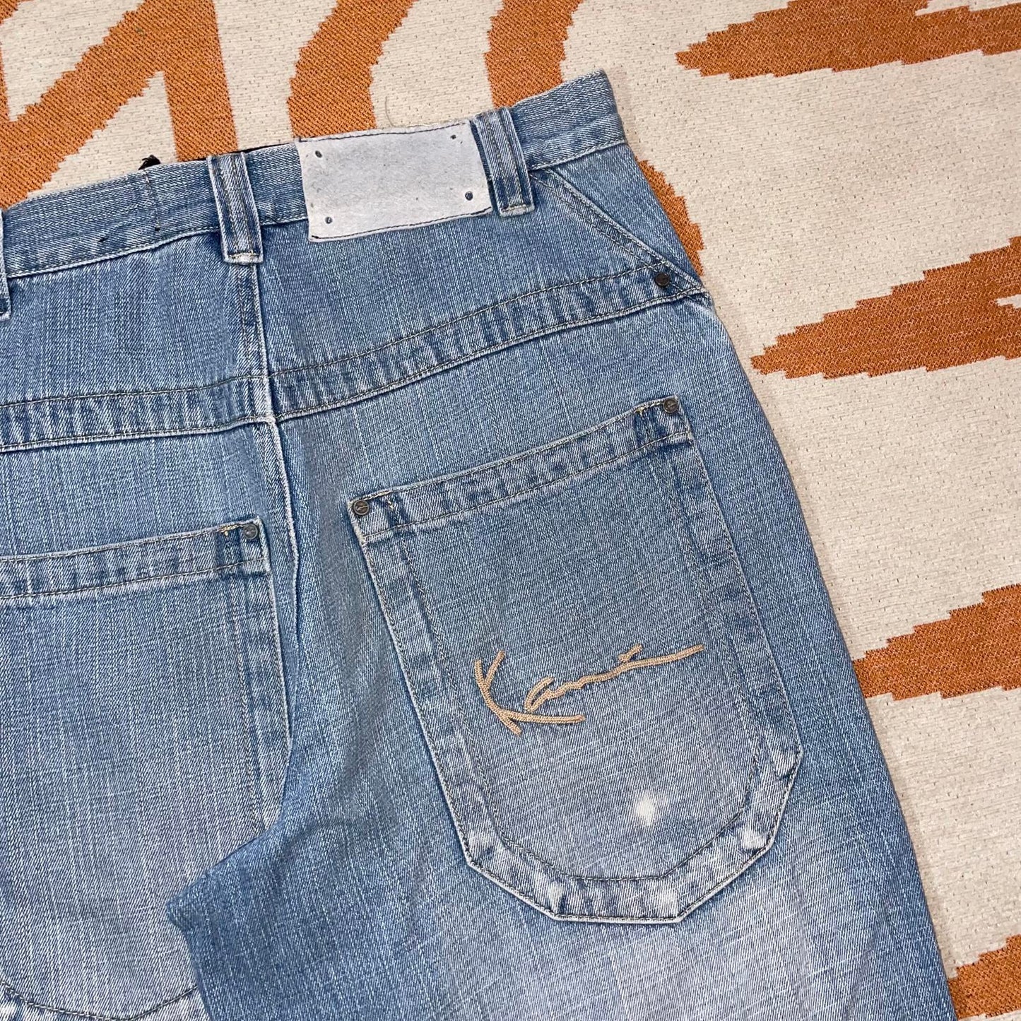 Karl Kani 00s Embroidered Baggy Jeans 30x32