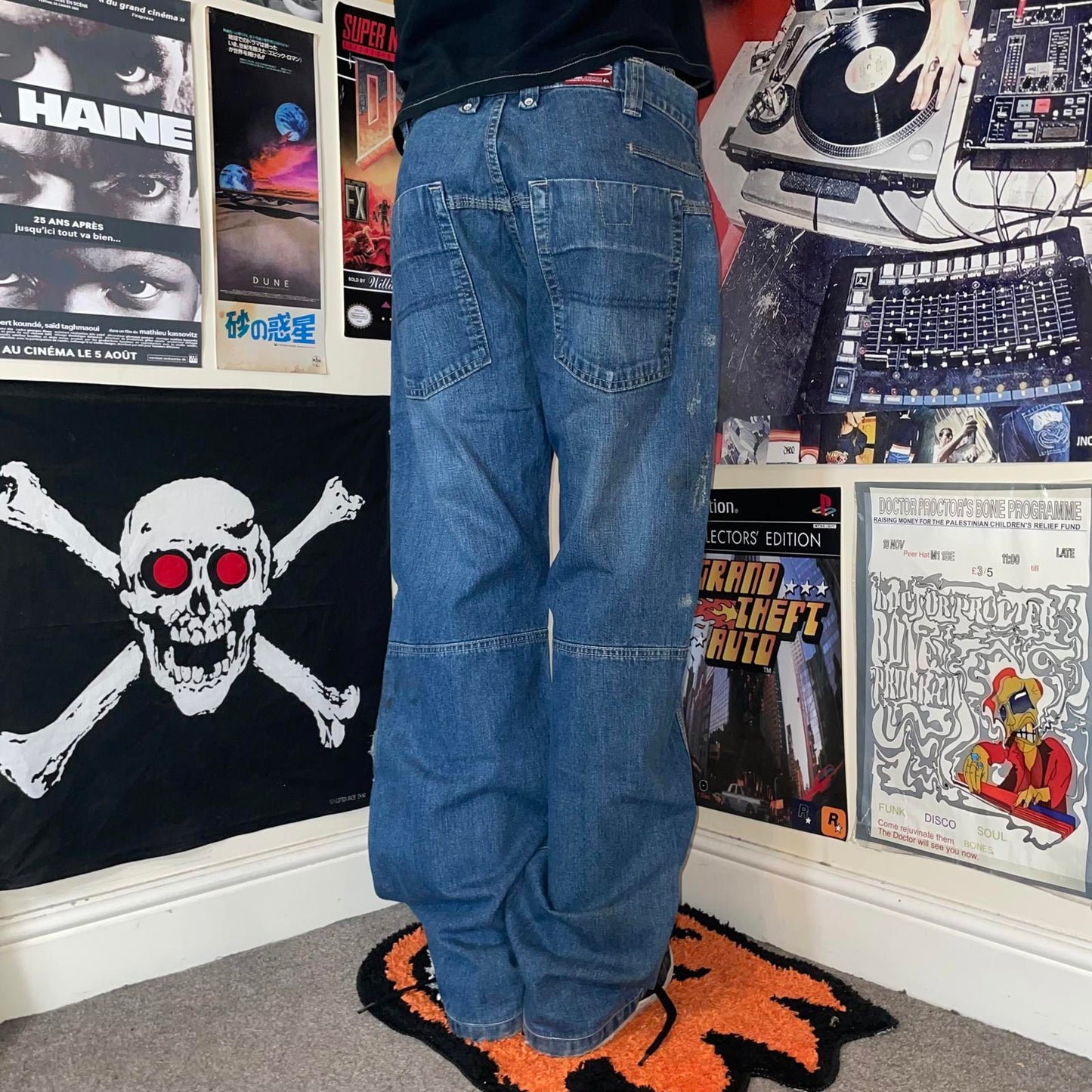 Quiksilver Surf 00s Baggy Blue Jeans 32x32