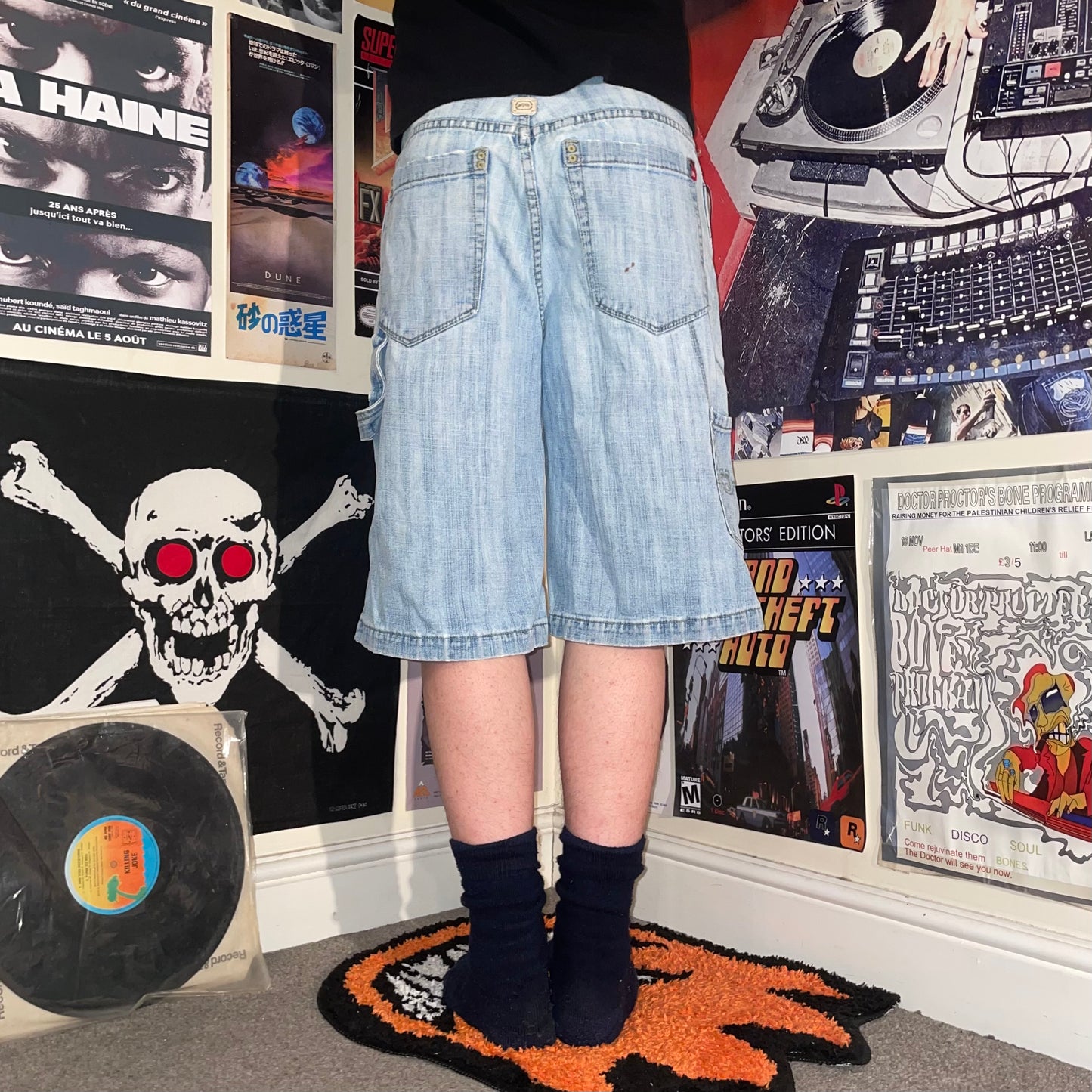 Ecko Unltd. 00s Rhino Embroidered Jorts 28x11
