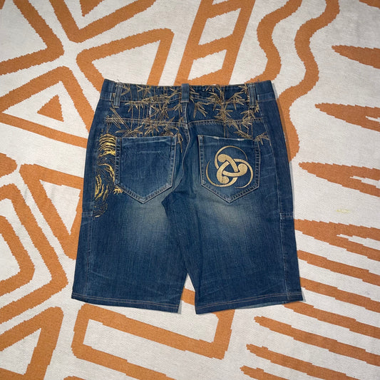 Osaka Big Train 00s Tiger Jorts 34x12