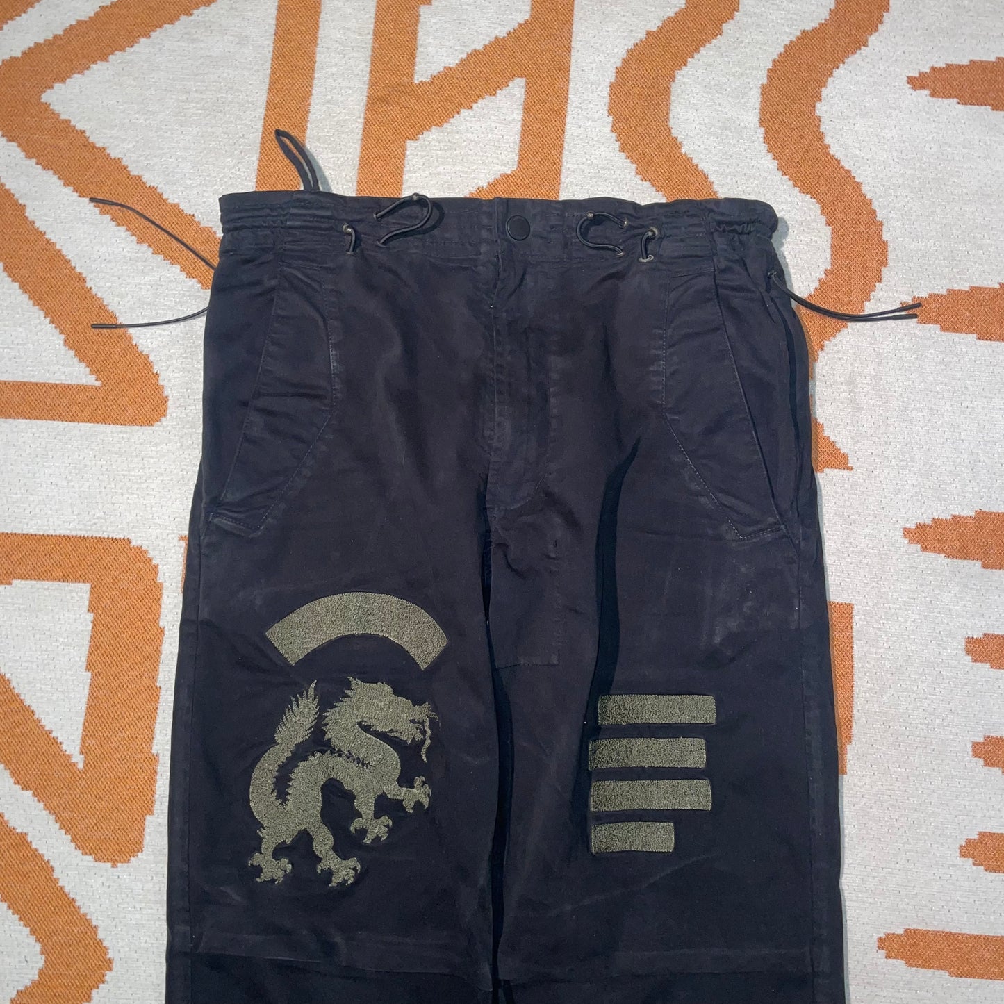 Maharishi 00s Embroidered Dragon Pants