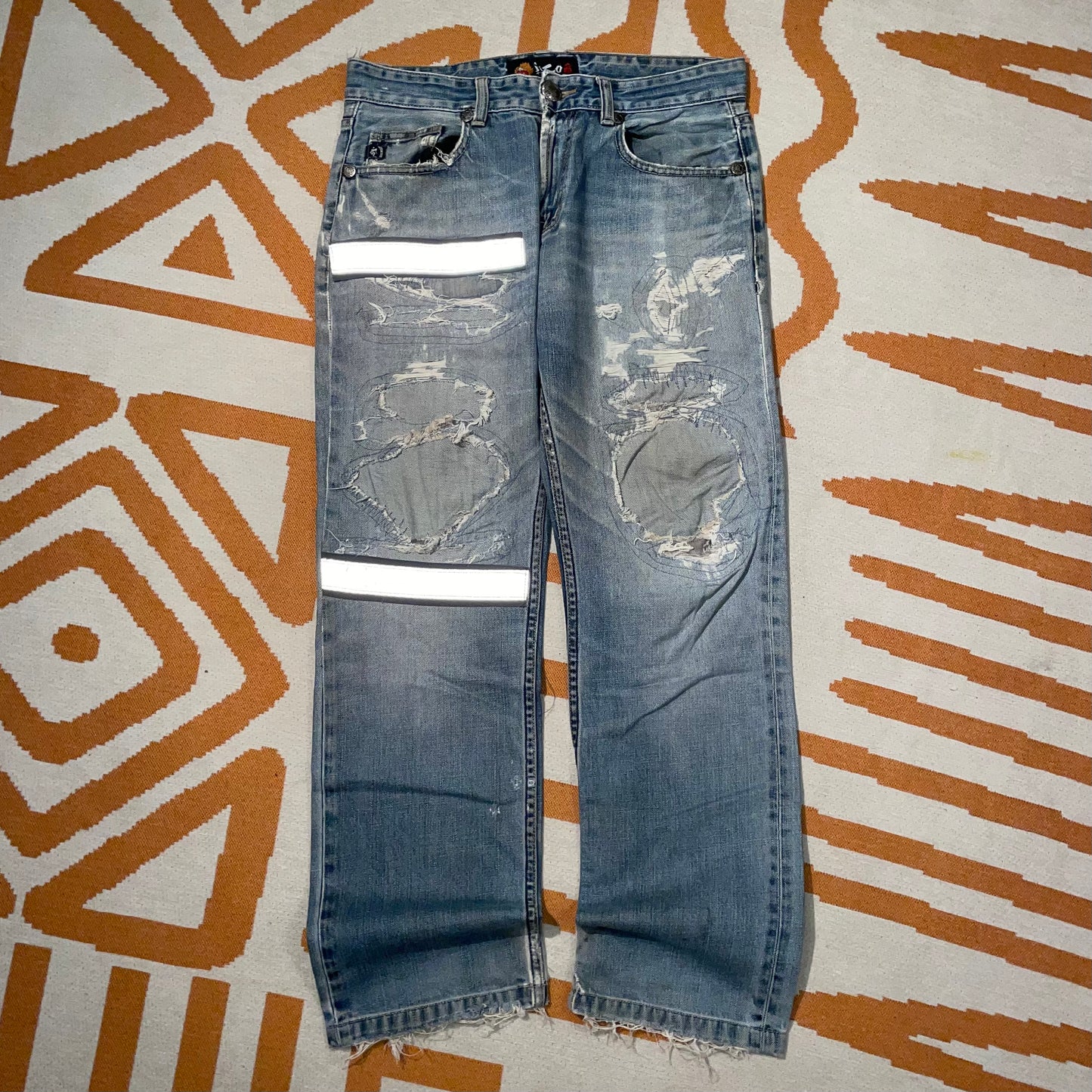 Jizo 00s Japanese Embroidered Jeans 31x31