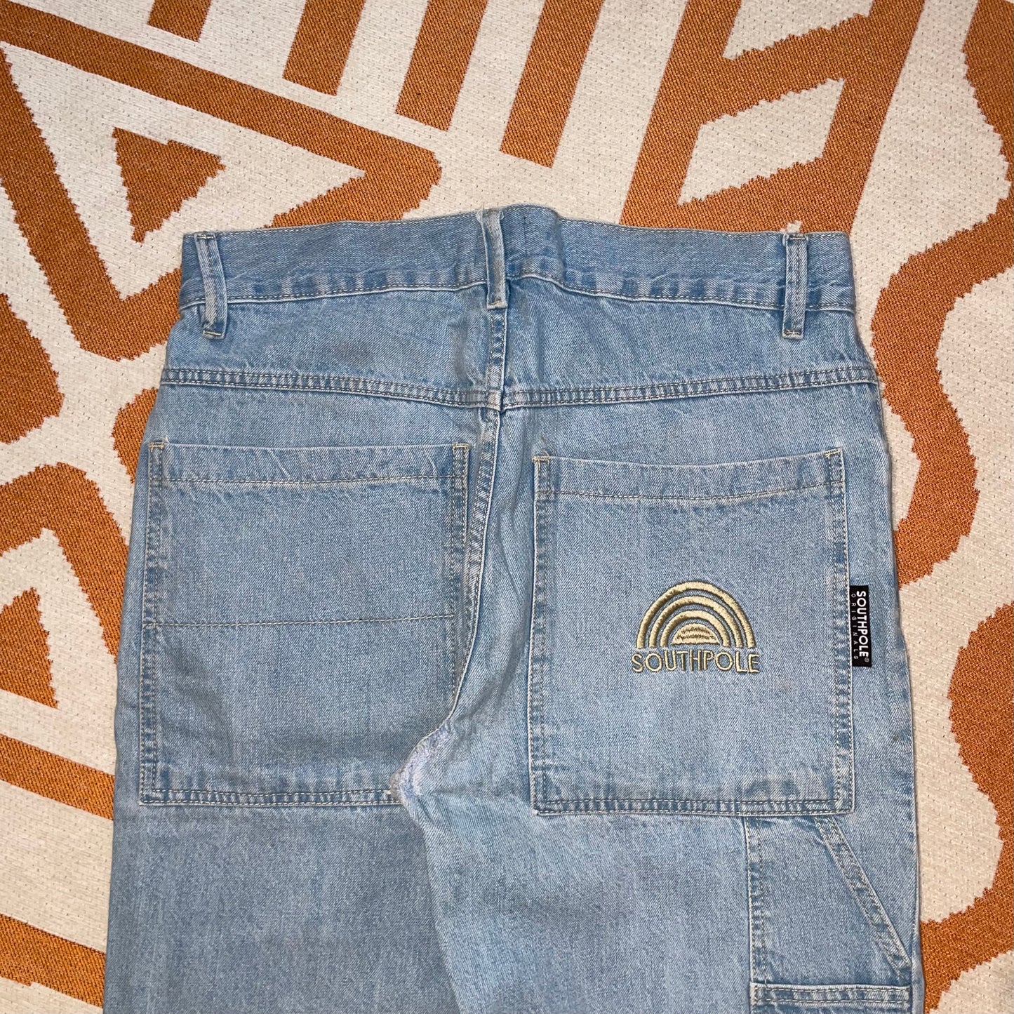 Southpole 00s Embroidered Baggy Jeans 32x32