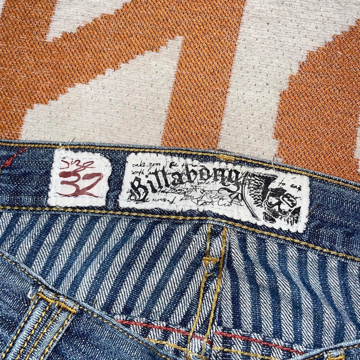 Billabong 00s Printed Pocket Jeans 34x32