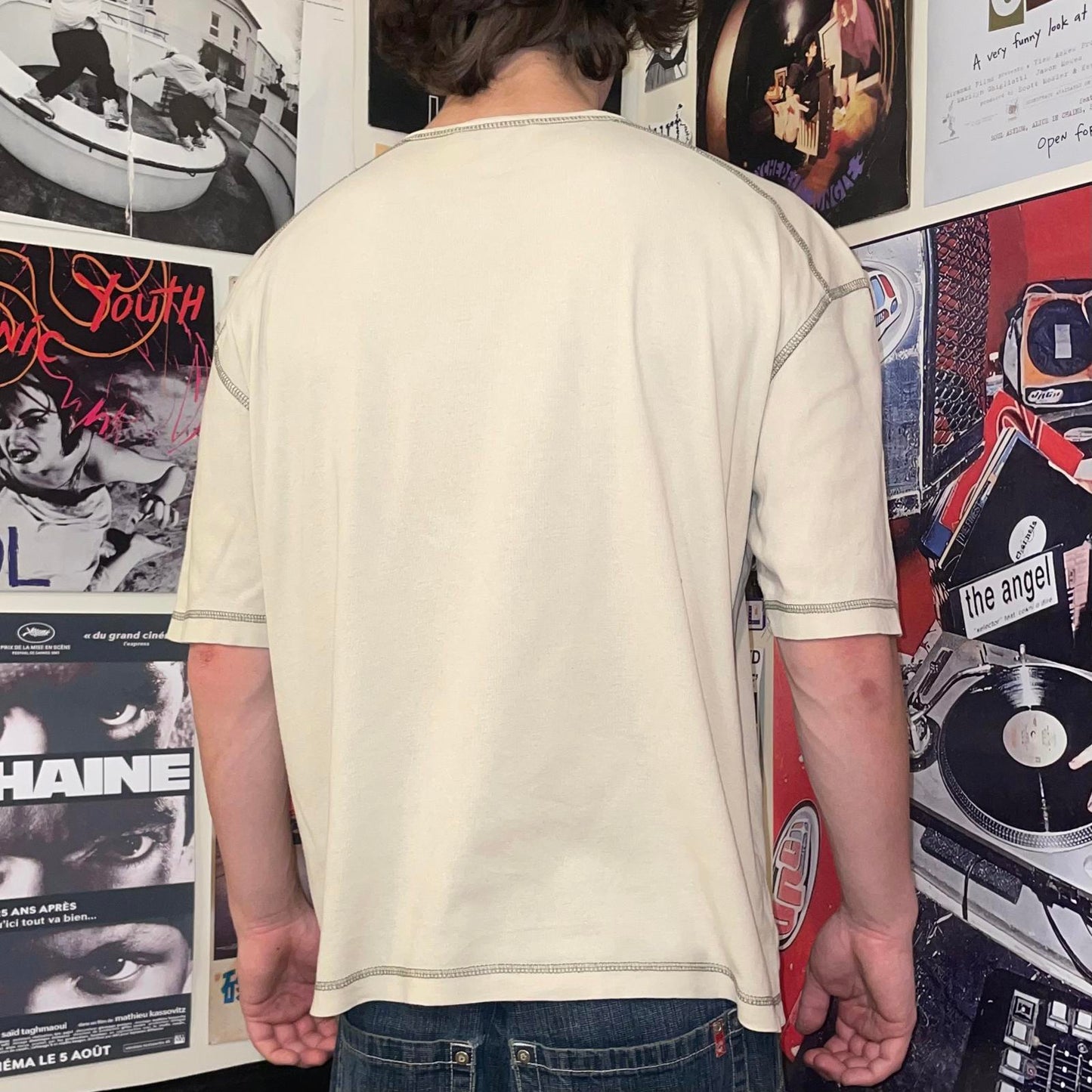 Crossball 00s Textured Graphic T-Shirt XXL