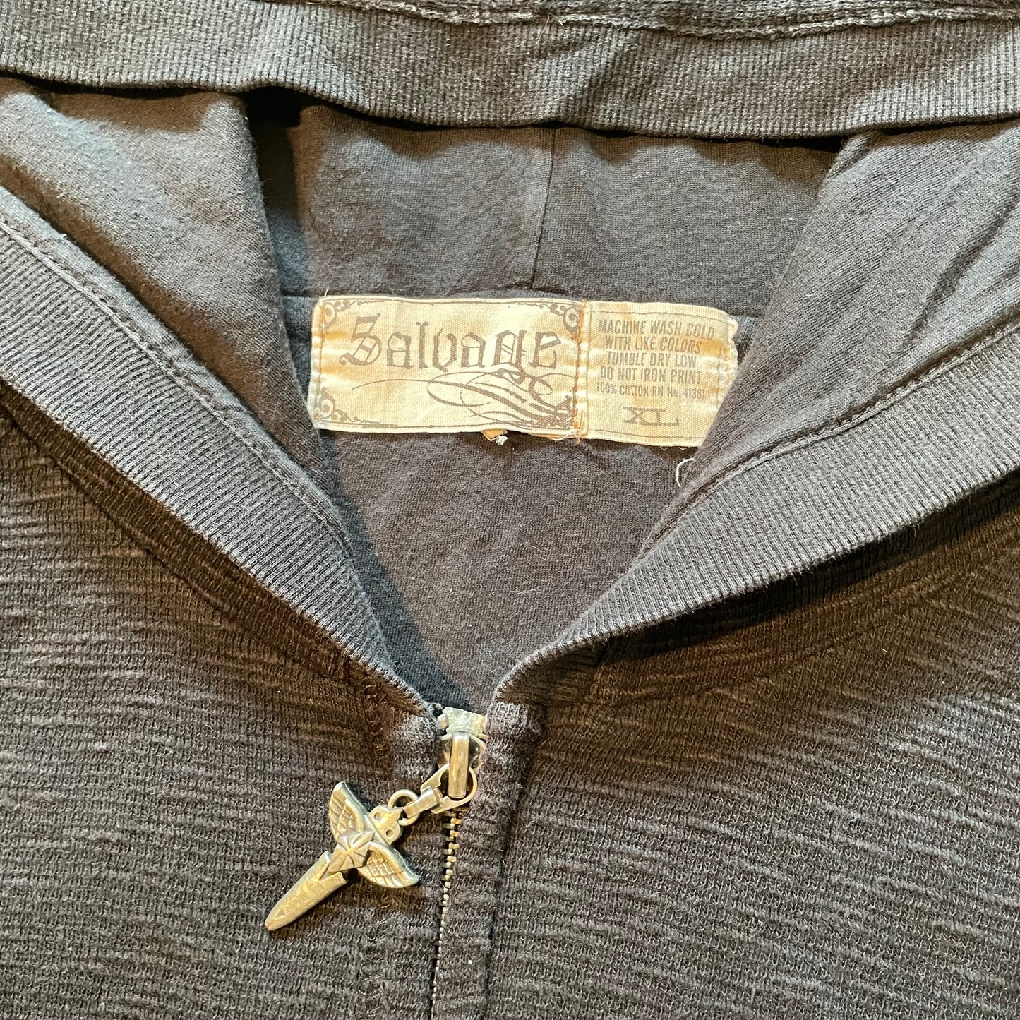 Salvage 00s Bombers Embroidered Zip Hoodie XL