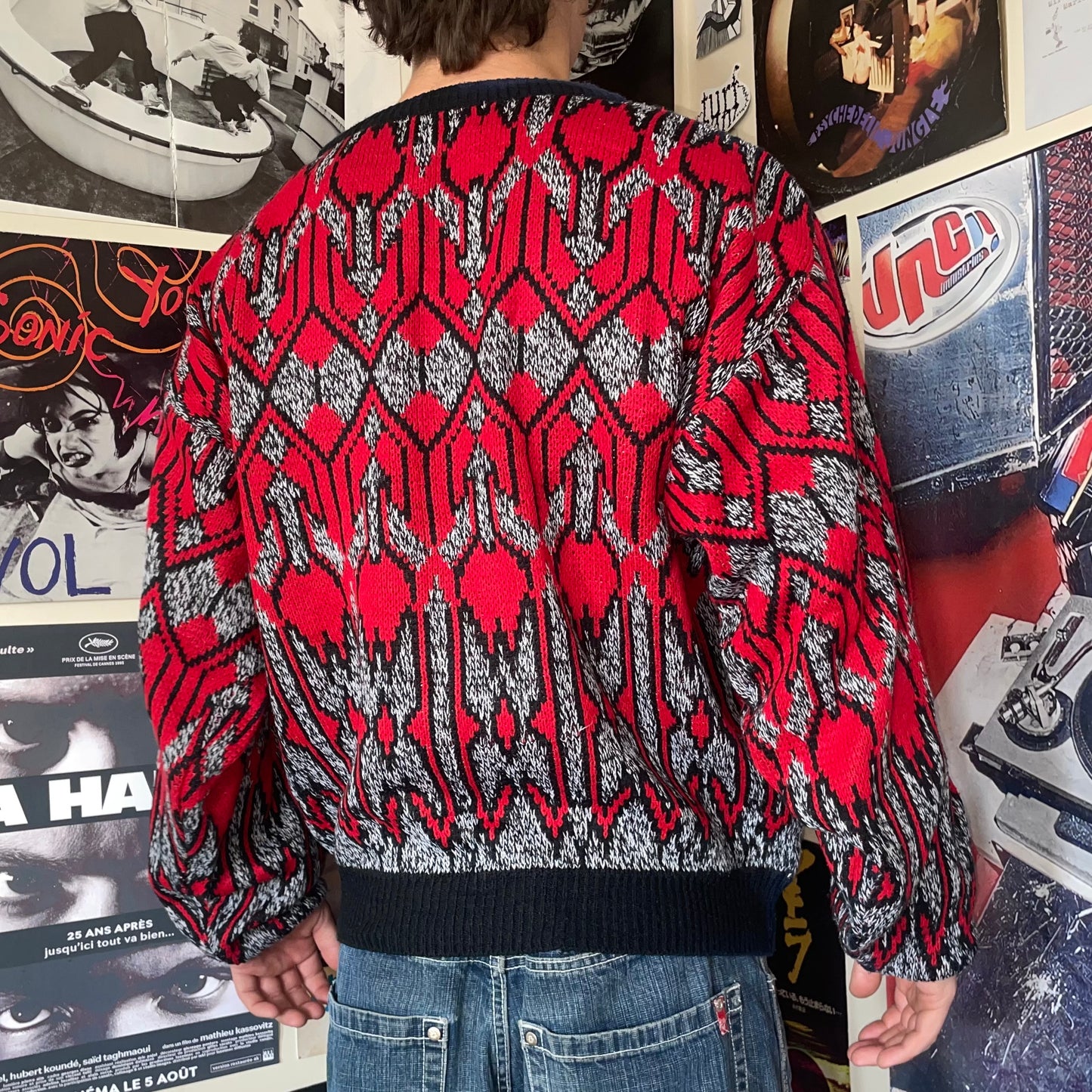 Gabrielle 90s Patterned Knit Jumper