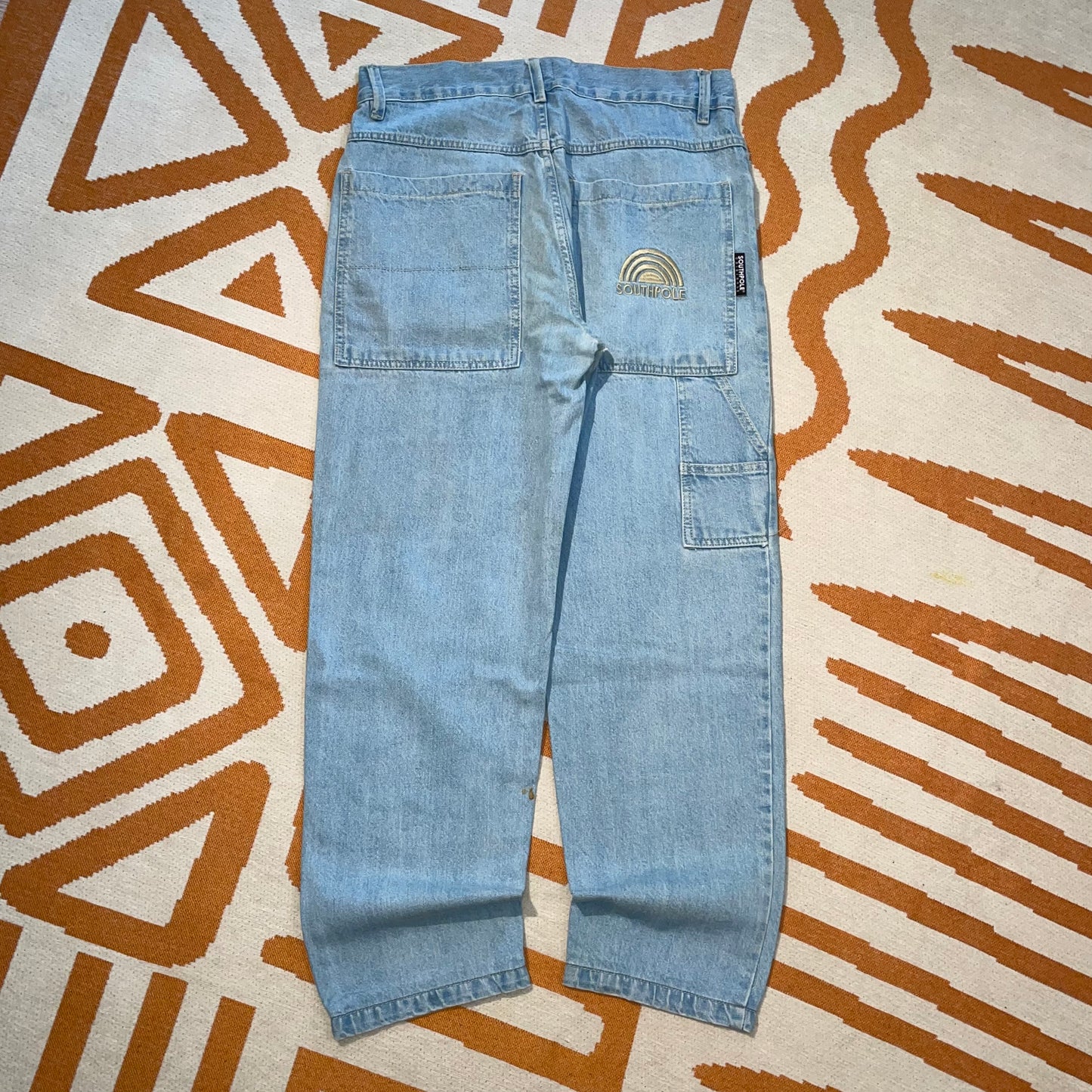 Southpole 00s Embroidered Baggy Jeans 32x32
