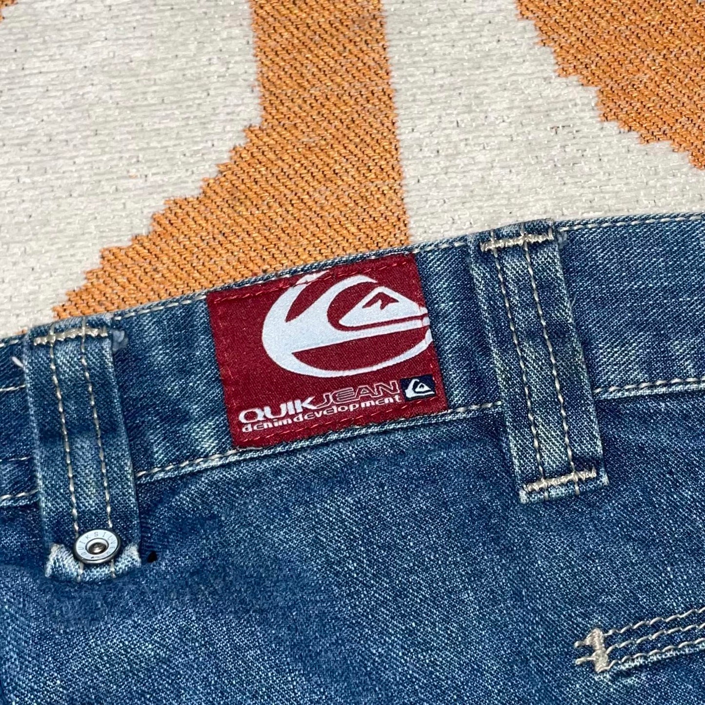 Quiksilver Surf 00s Baggy Blue Jeans 32x32