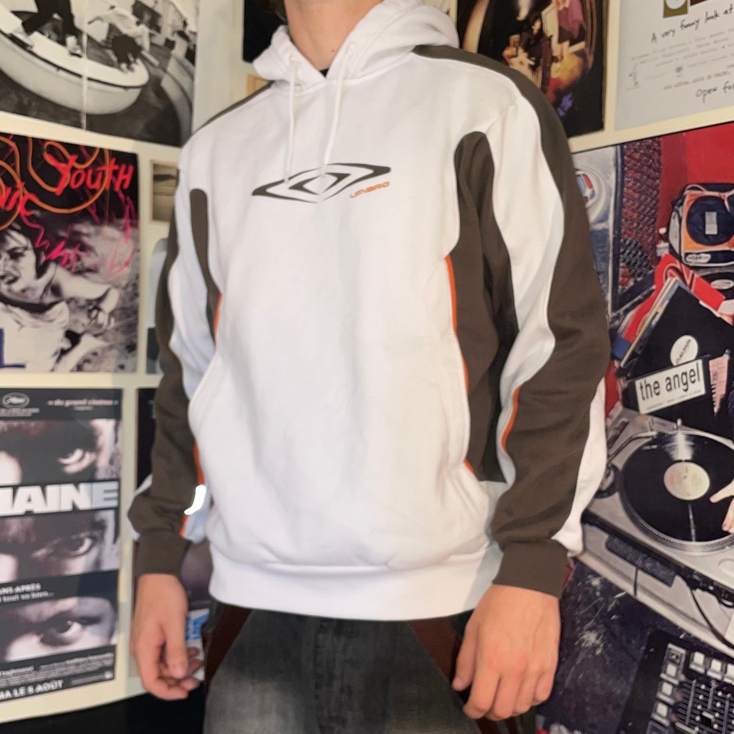 Umbro 00s Panelled Tech Hoodie M