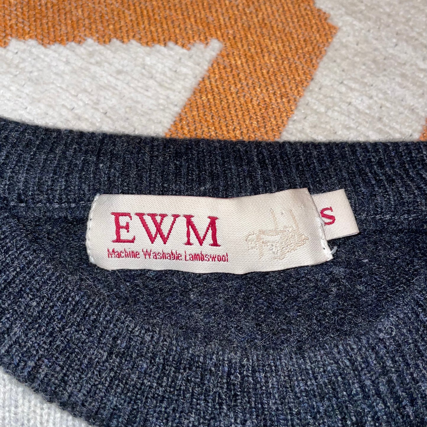 EWM 00s Knit Diamond Jumper S