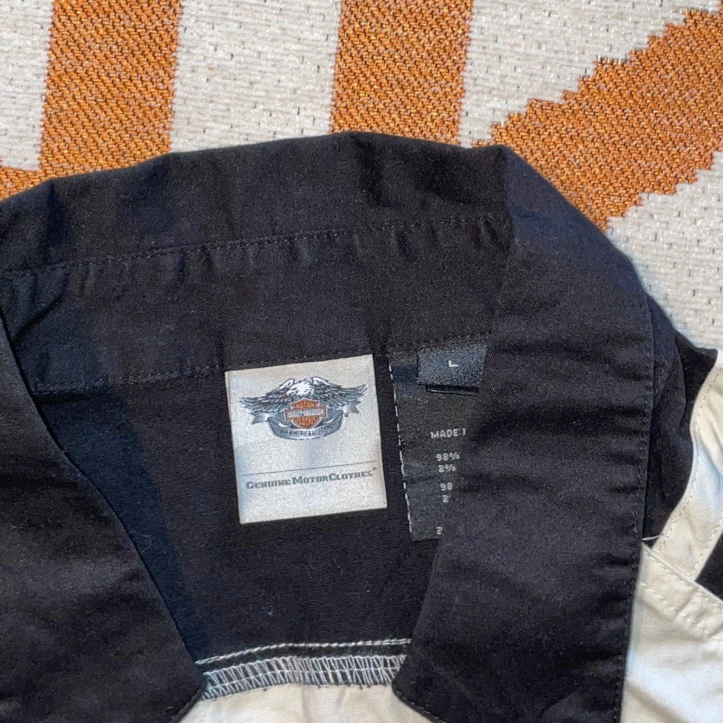 Harley Davidson 00s Embroidered Gilet L/12