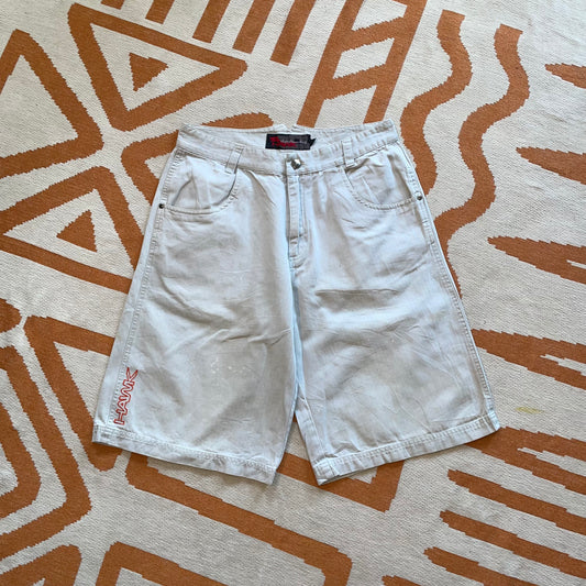 Hawk Skateboards 00s Embroidered Shorts 28x11