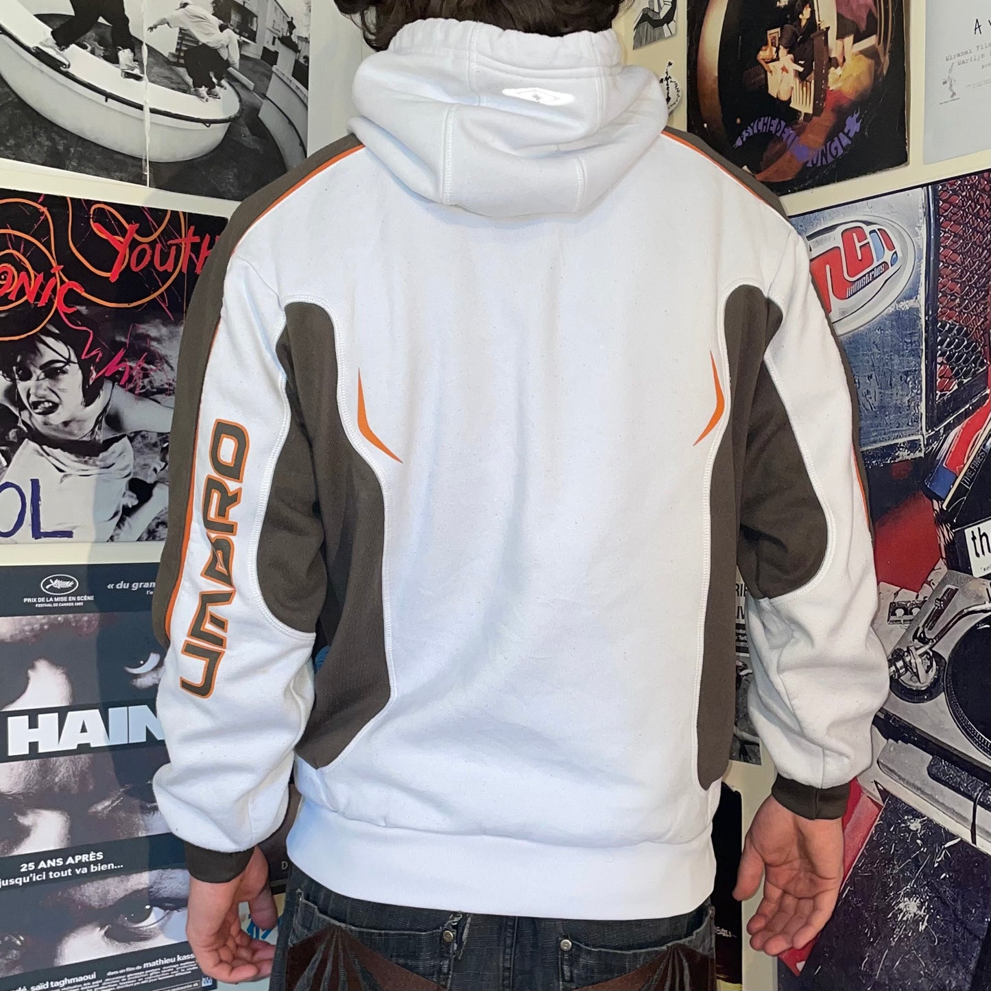 Umbro 00s Panelled Tech Hoodie M