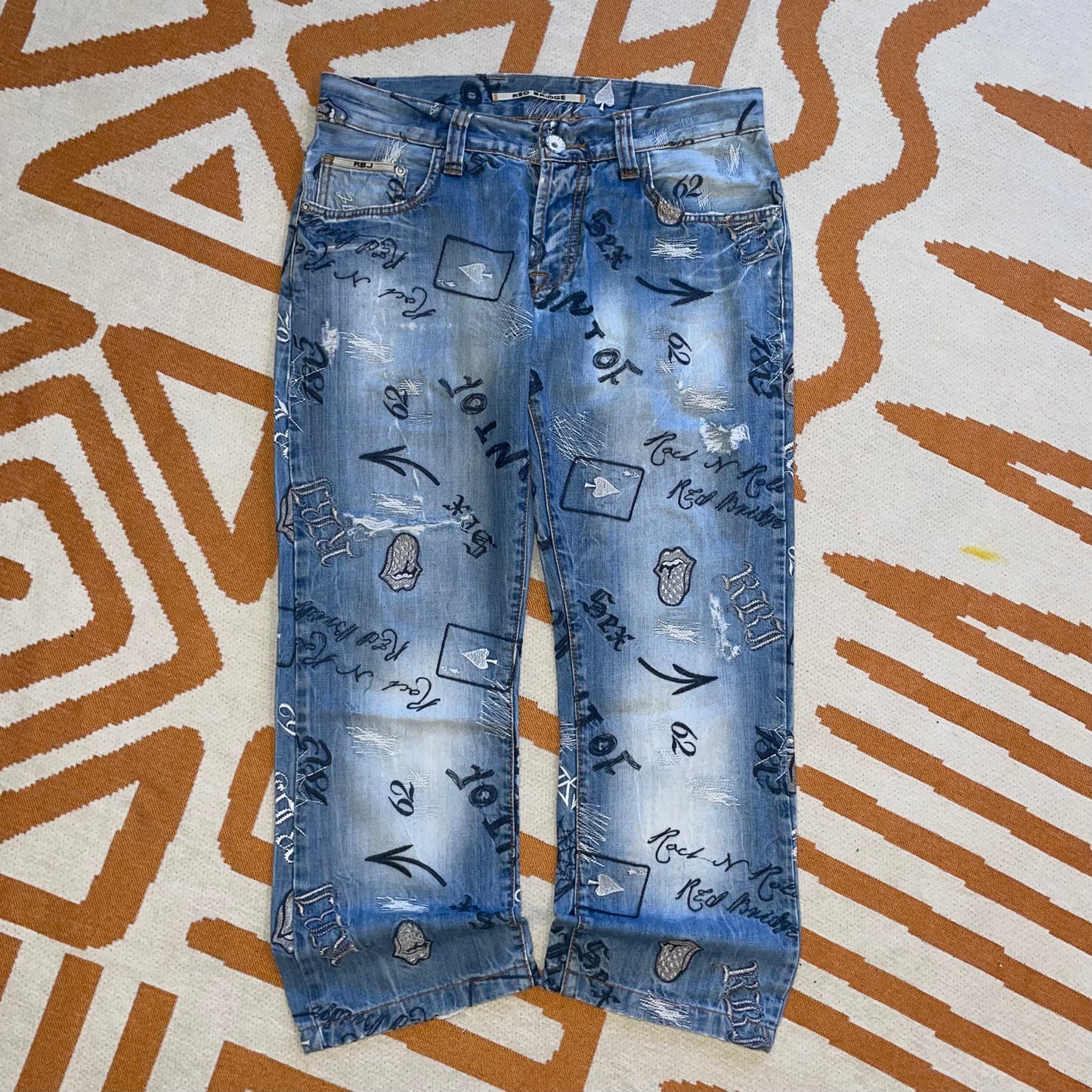 Red Bridge 00s Patterned Jeans 34x27