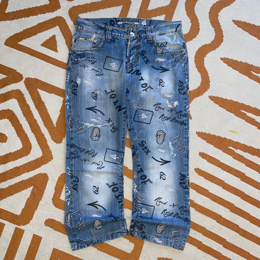 Red Bridge 00s Patterned Jeans 34x27