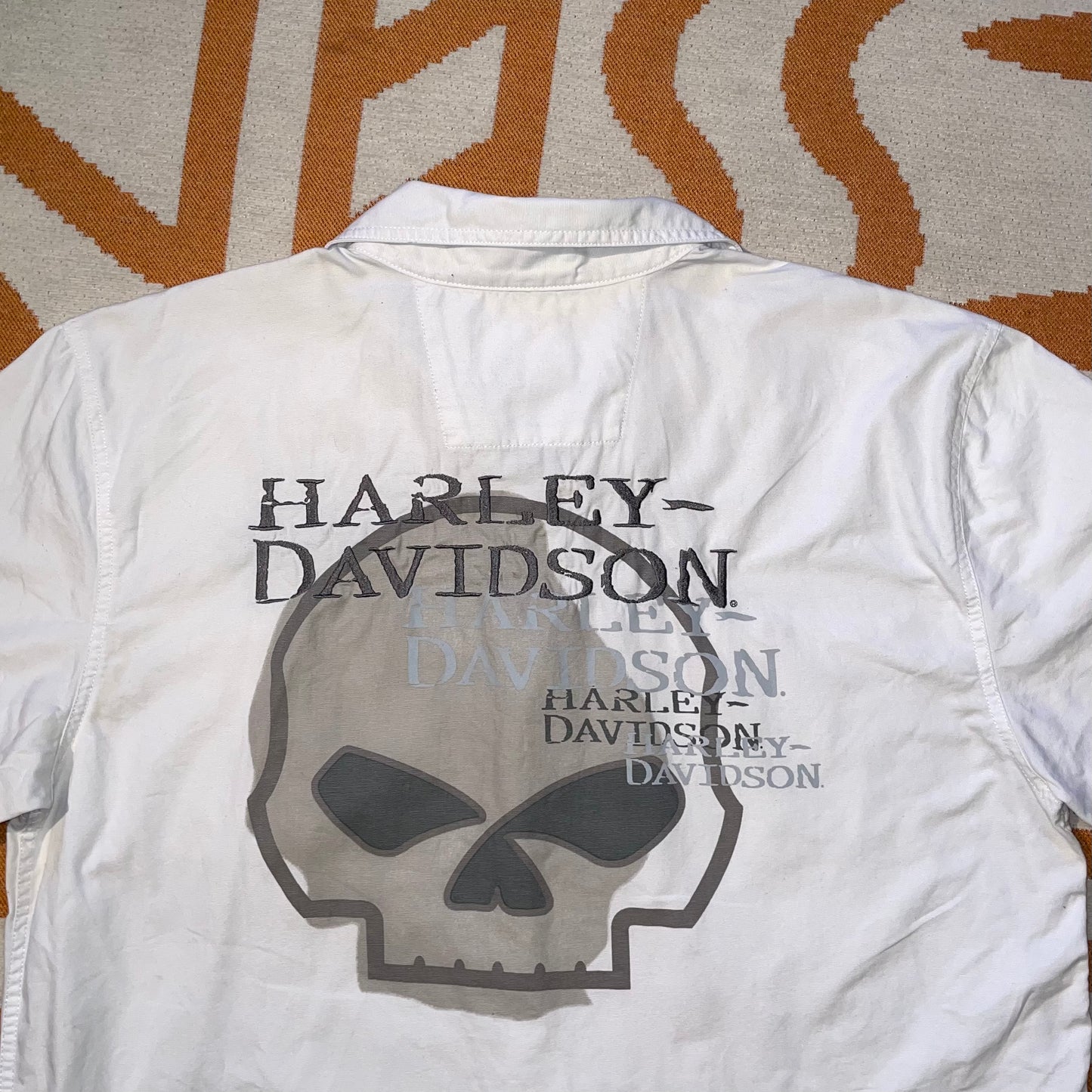 Harley Davidson 00s ‘Skull’ Shirt L