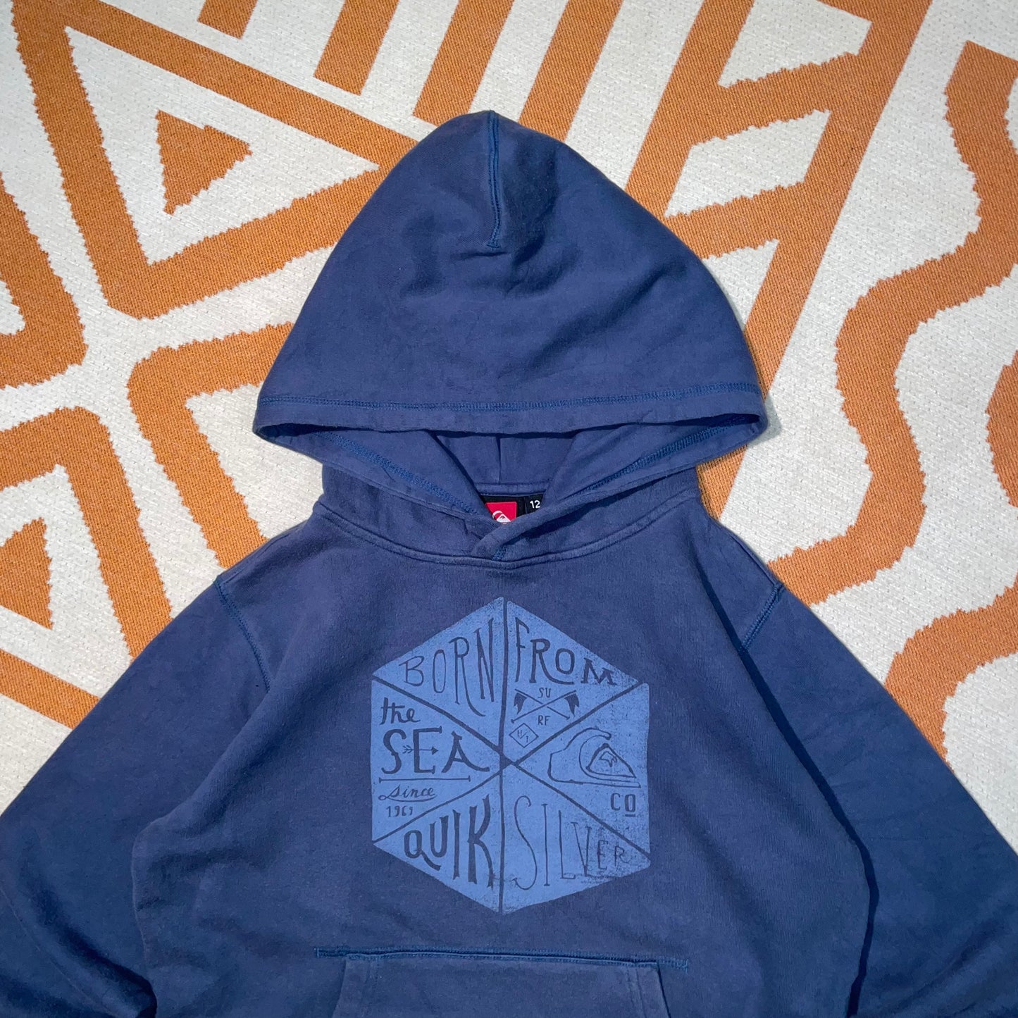 Quiksilver 00s Printed Hoodie XXS