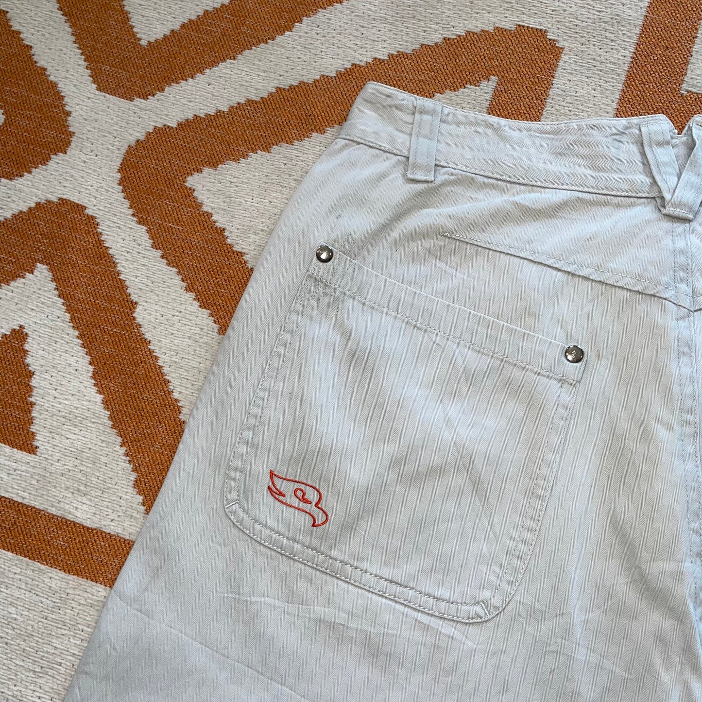 Hawk Skateboards 00s Embroidered Shorts 28x11