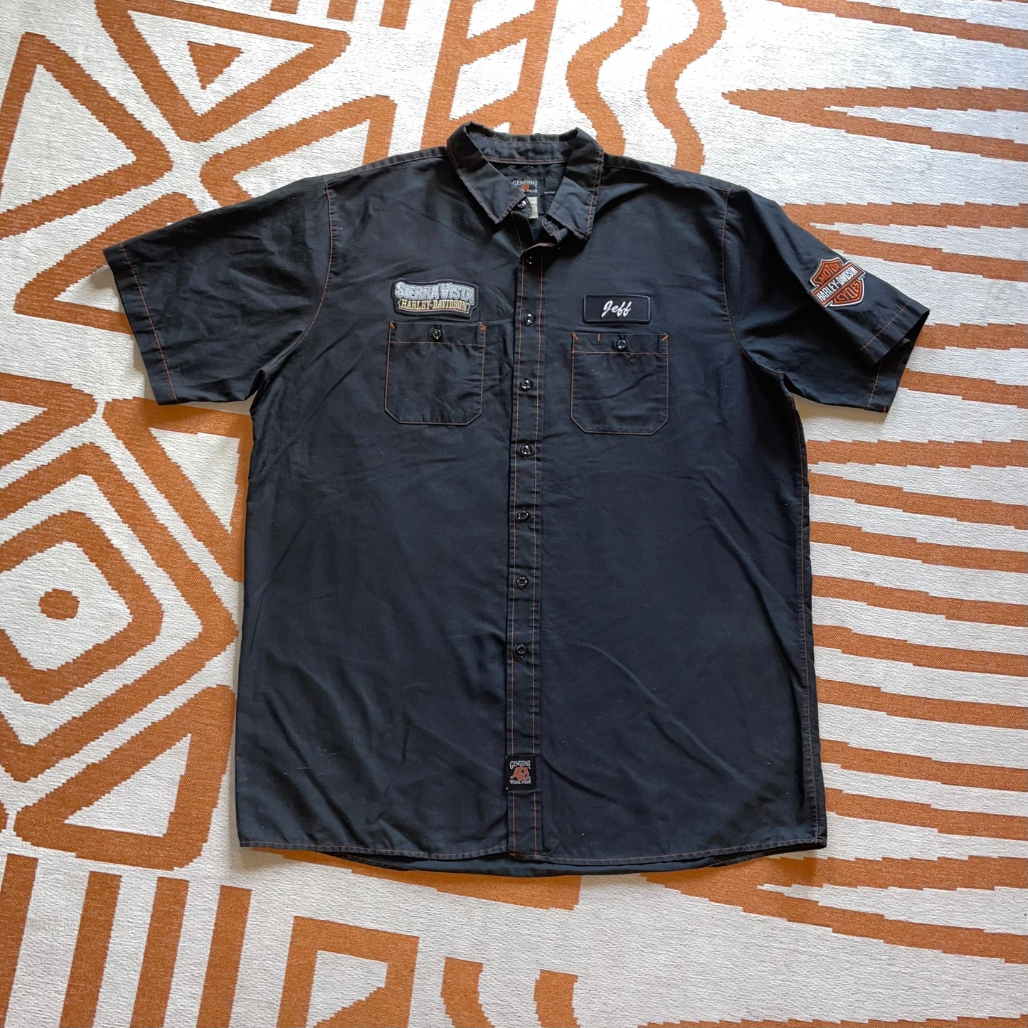 Harley Davidson 00s Embroidered ‘Sierra Vista’ Shirt XL