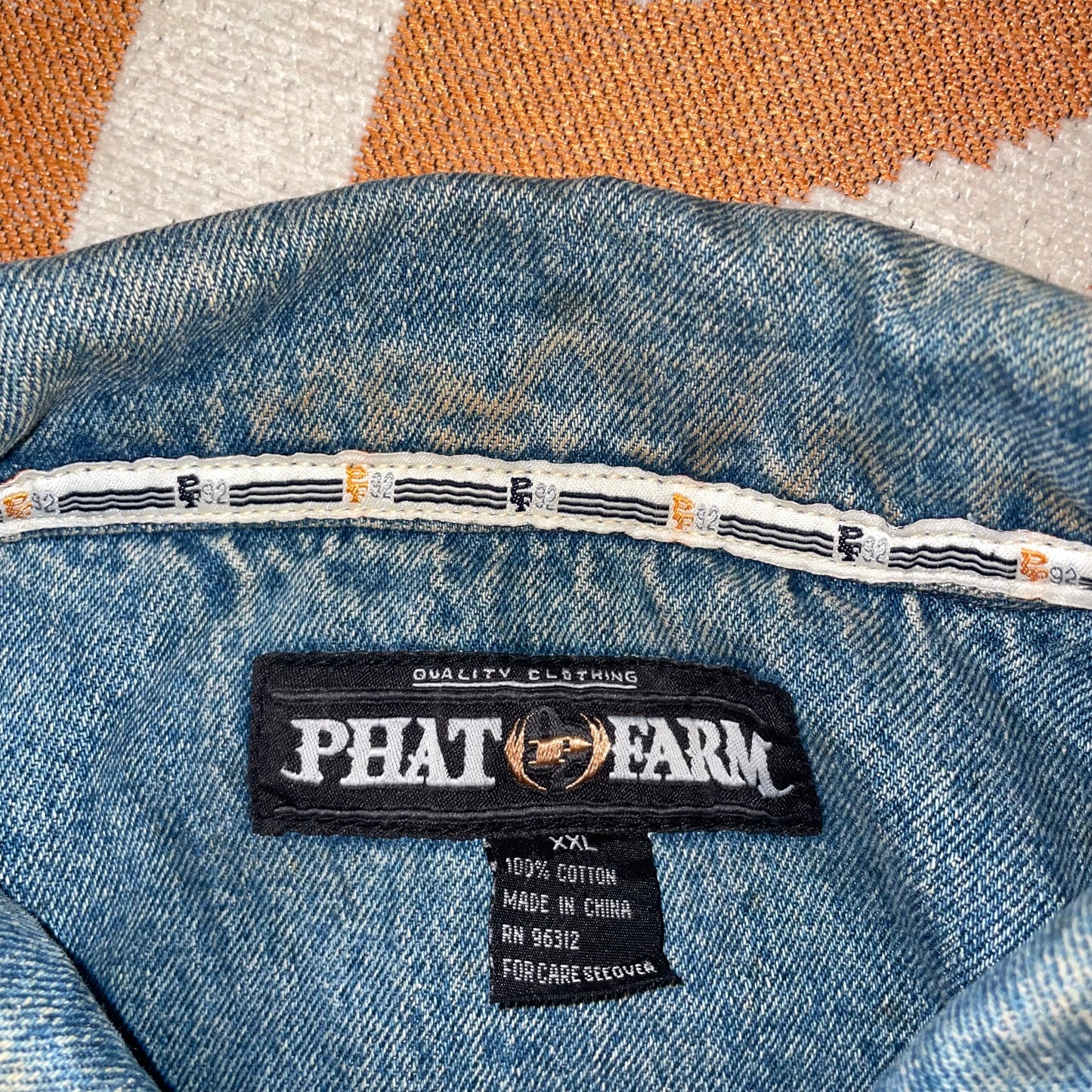 Phat Farm 00s Panelled Denim Jacket XXL