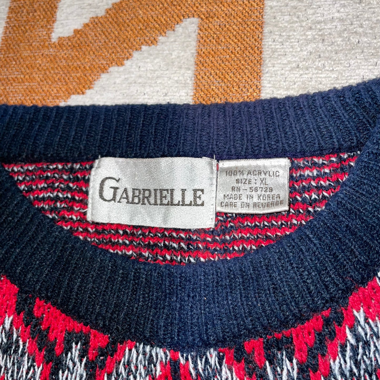 Gabrielle 90s Patterned Knit Jumper
