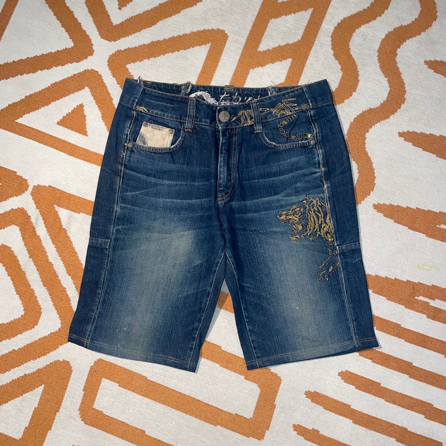 Osaka Big Train 00s Tiger Jorts 34x12