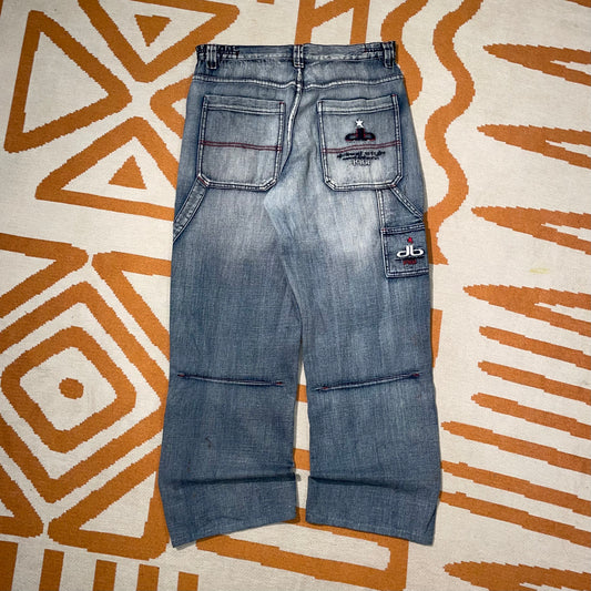 Download 90s Embroidered Skater Jeans 30x30