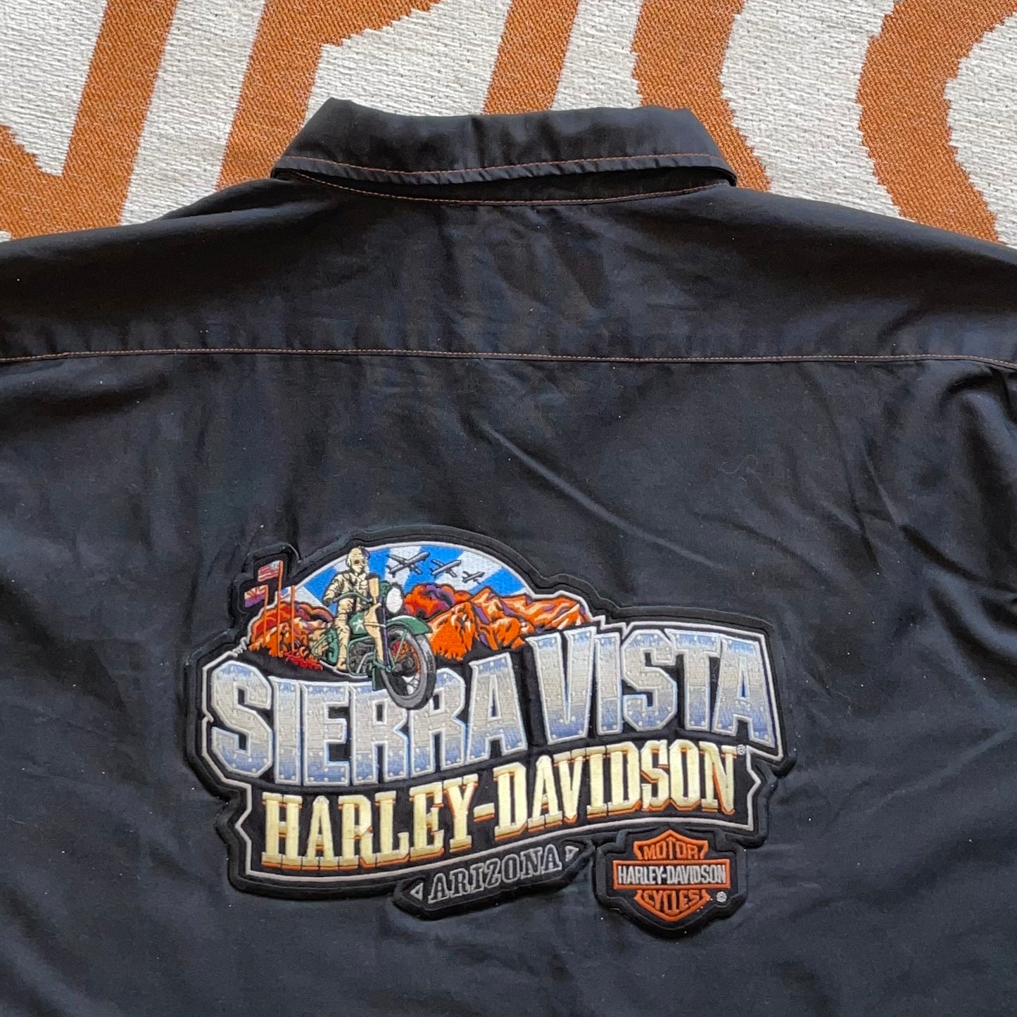 Harley Davidson 00s Embroidered ‘Sierra Vista’ Shirt XL