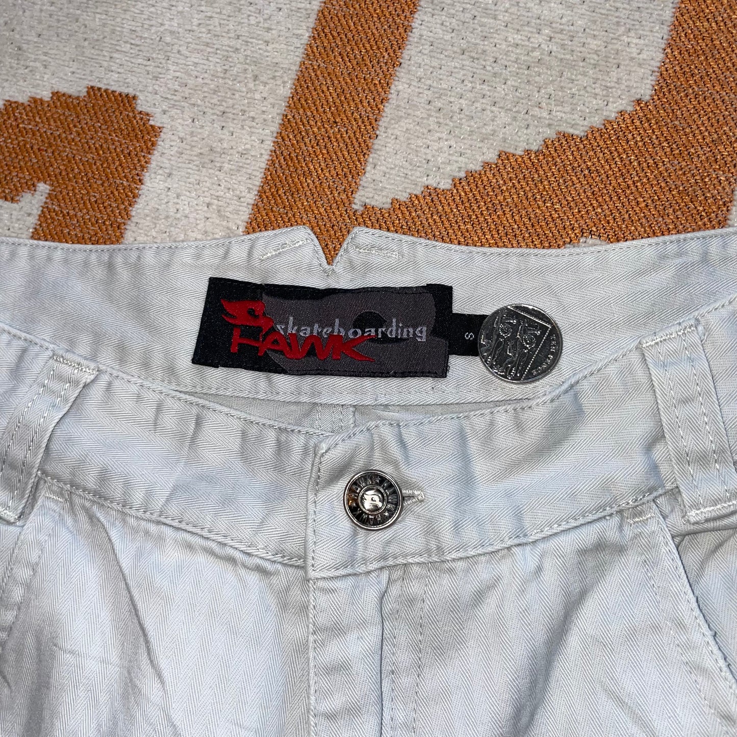 Hawk Skateboards 00s Embroidered Shorts 28x11