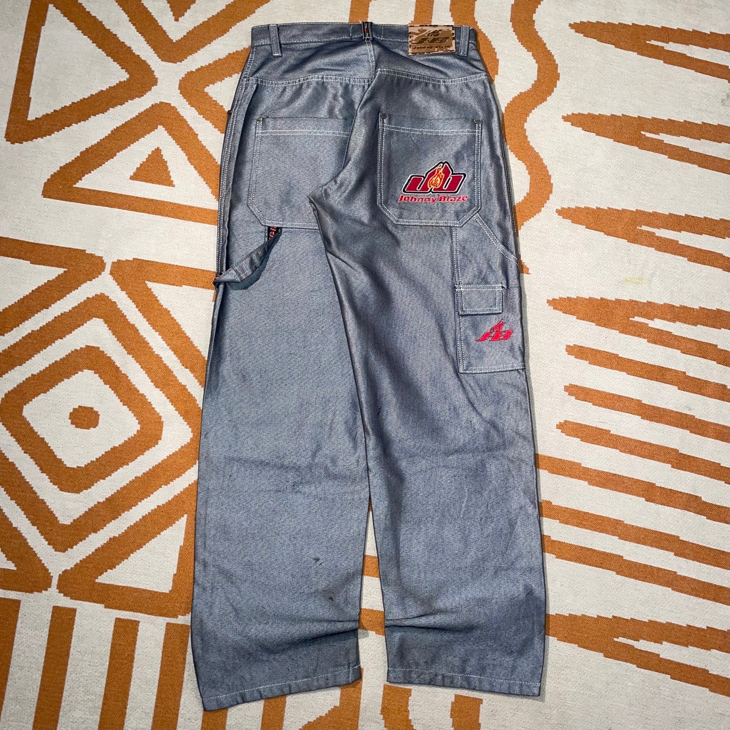 Johnny Blaze 90s Embroidered Baggy Jeans