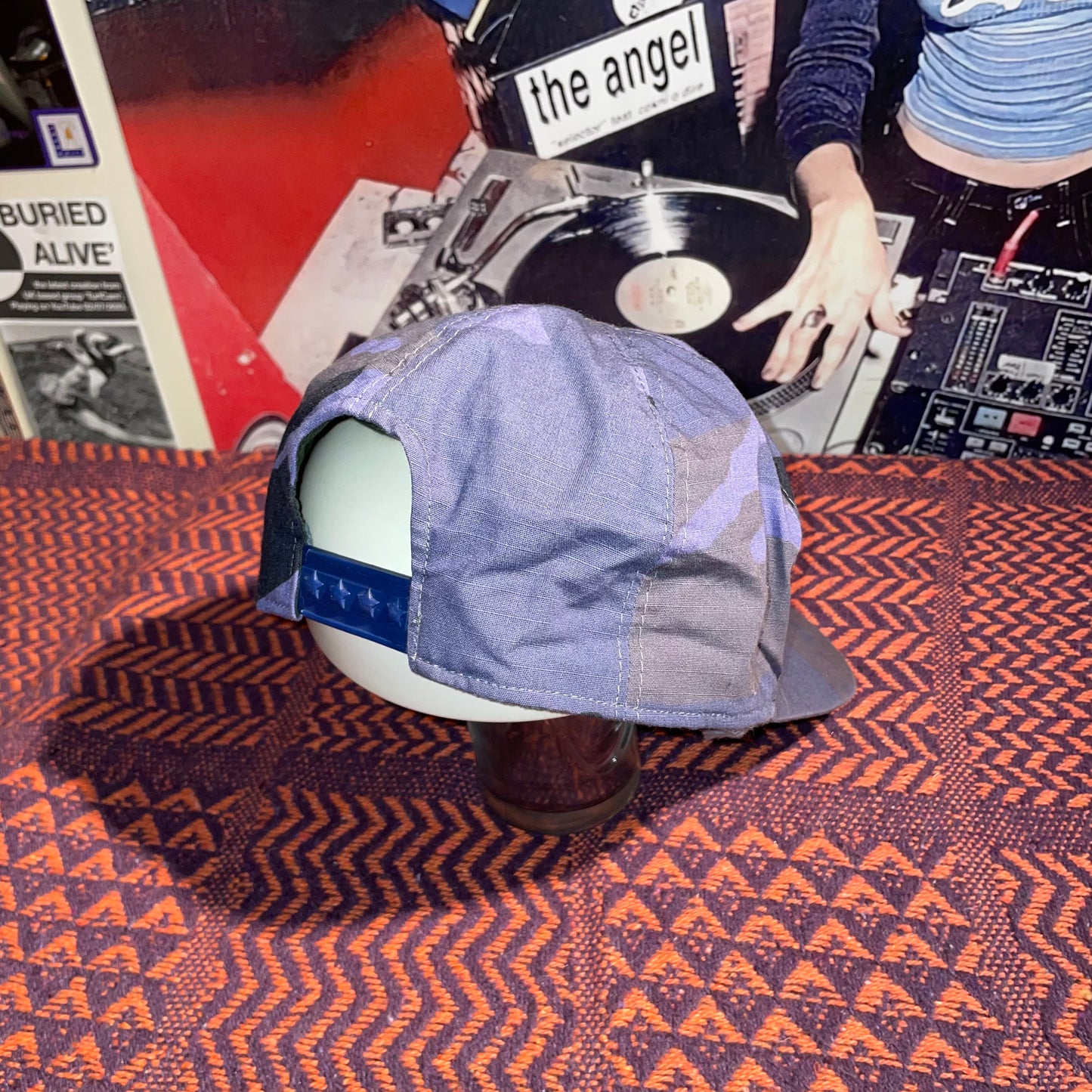 Vintage 00s Camouflage Blue Cap
