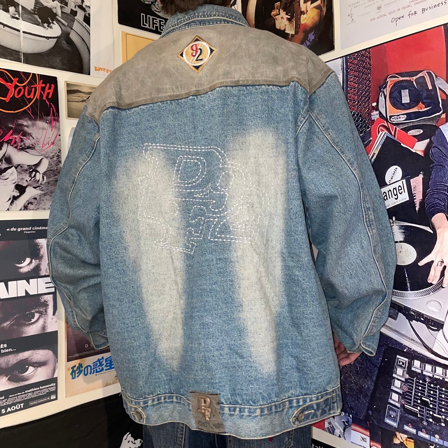 Phat Farm 00s Panelled Denim Jacket XXL
