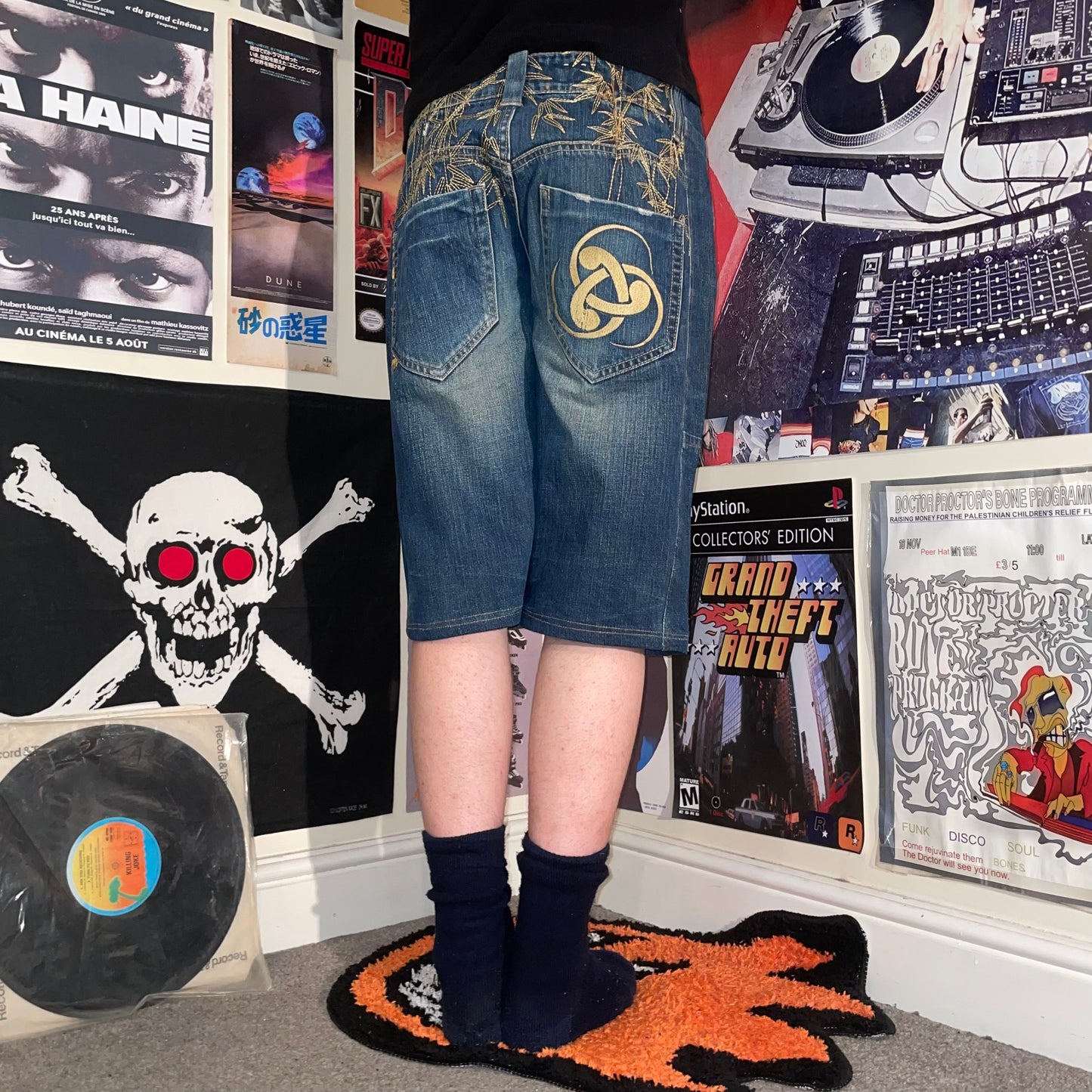 Osaka Big Train 00s Tiger Jorts 34x12