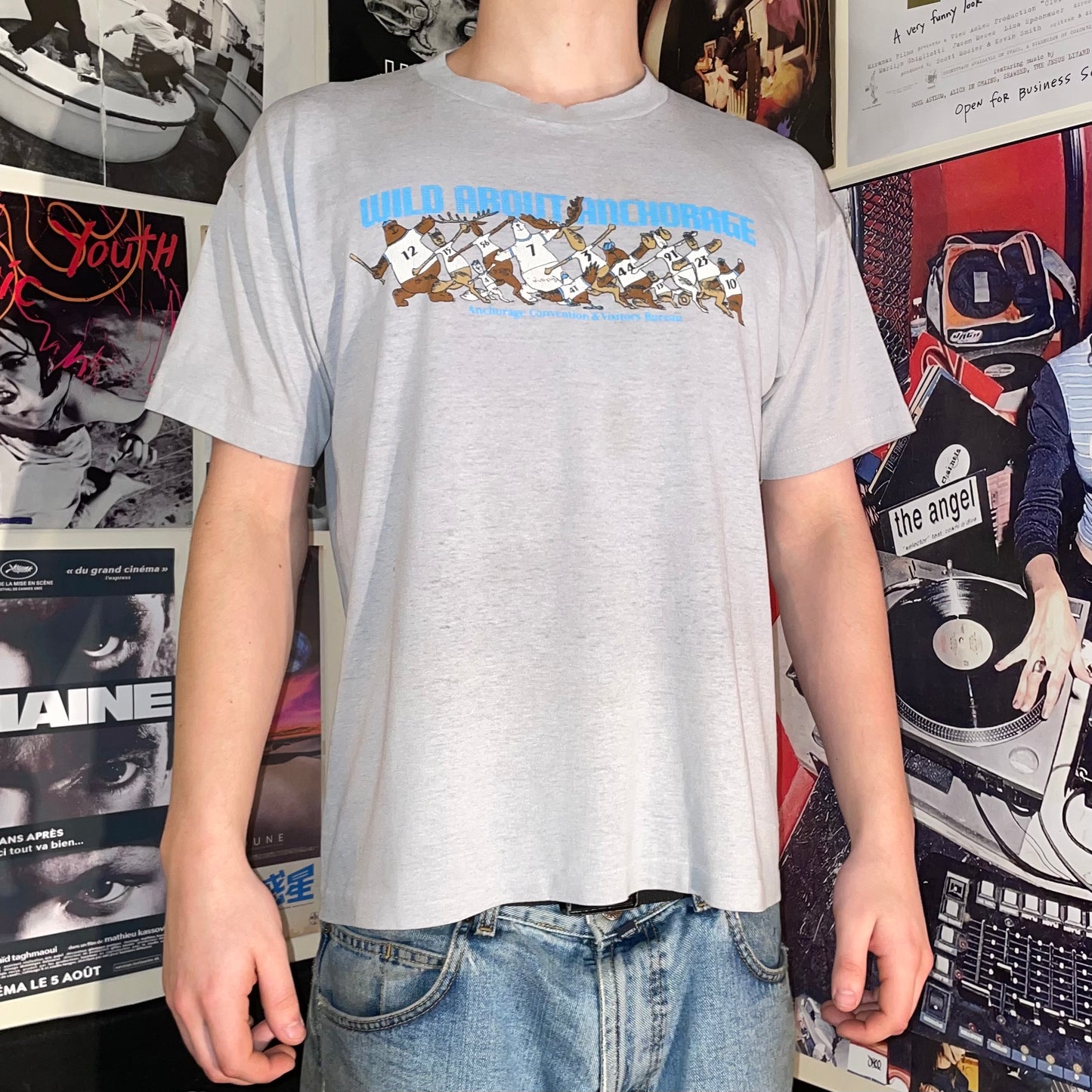 Anchorage 90s Baseball Graphic T-Shirt