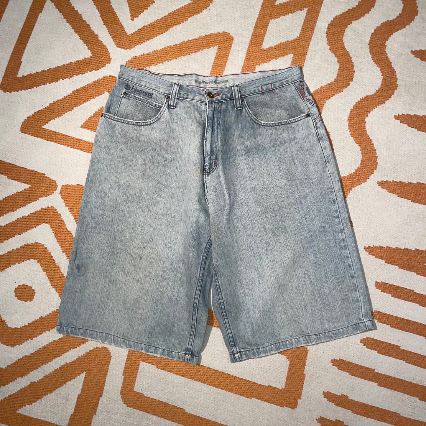 Element 00s Embroidered Baggy Jorts 34x13
