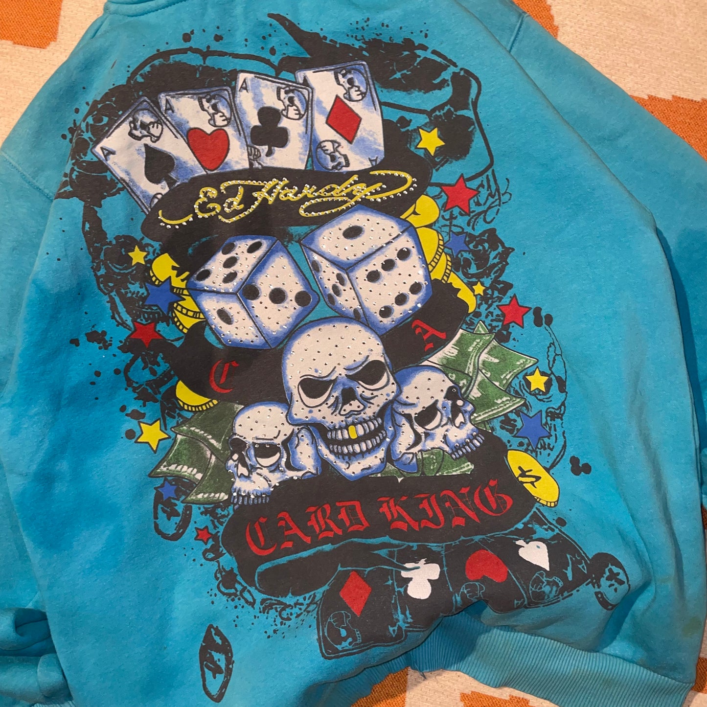 Ed Hardy 00s Dice Hoodie XXL