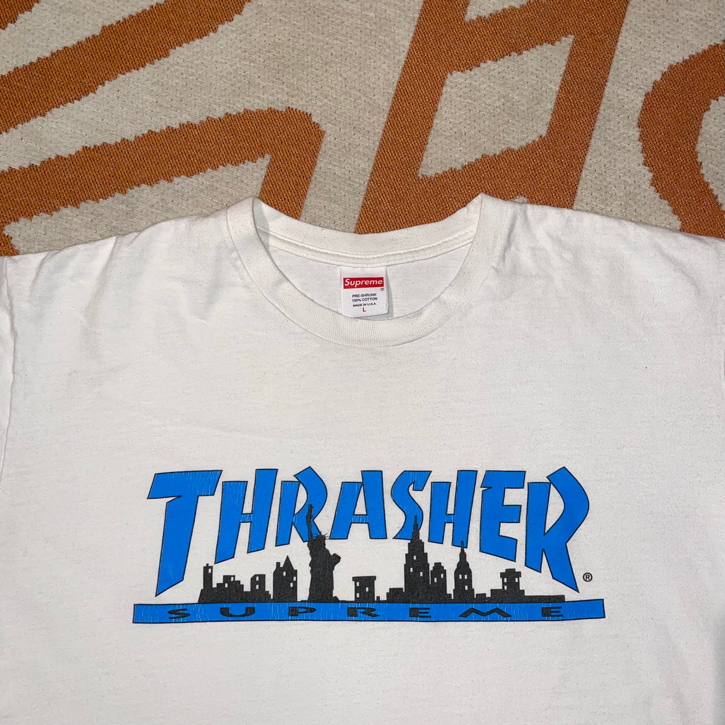 Thrasher x Supreme Printed Skater Tee L