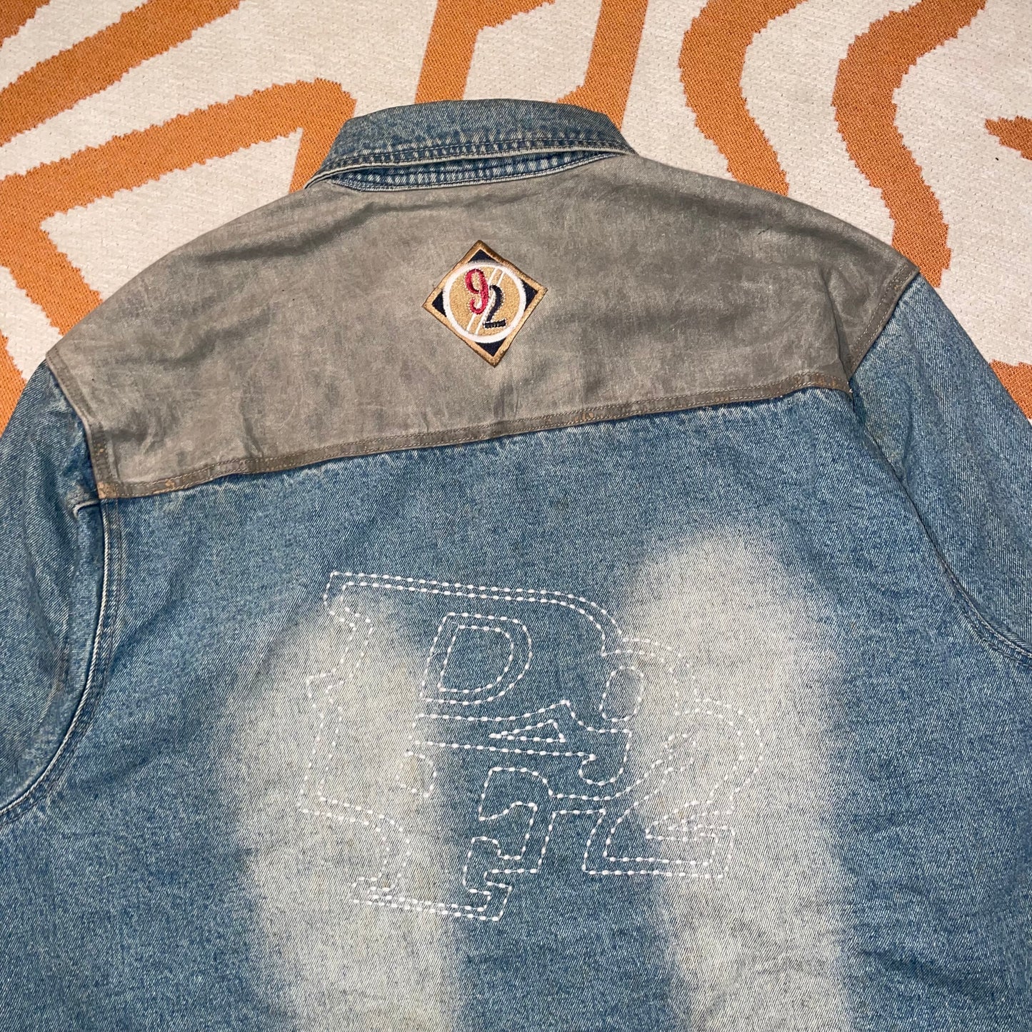Phat Farm 00s Panelled Denim Jacket XXL