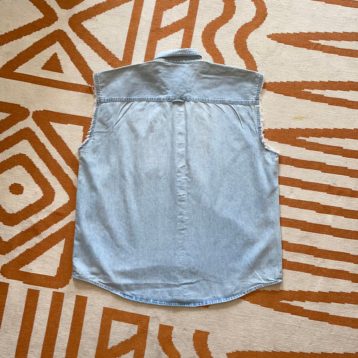 Harley Davidson 00s Denim ‘Police’ Gilet L